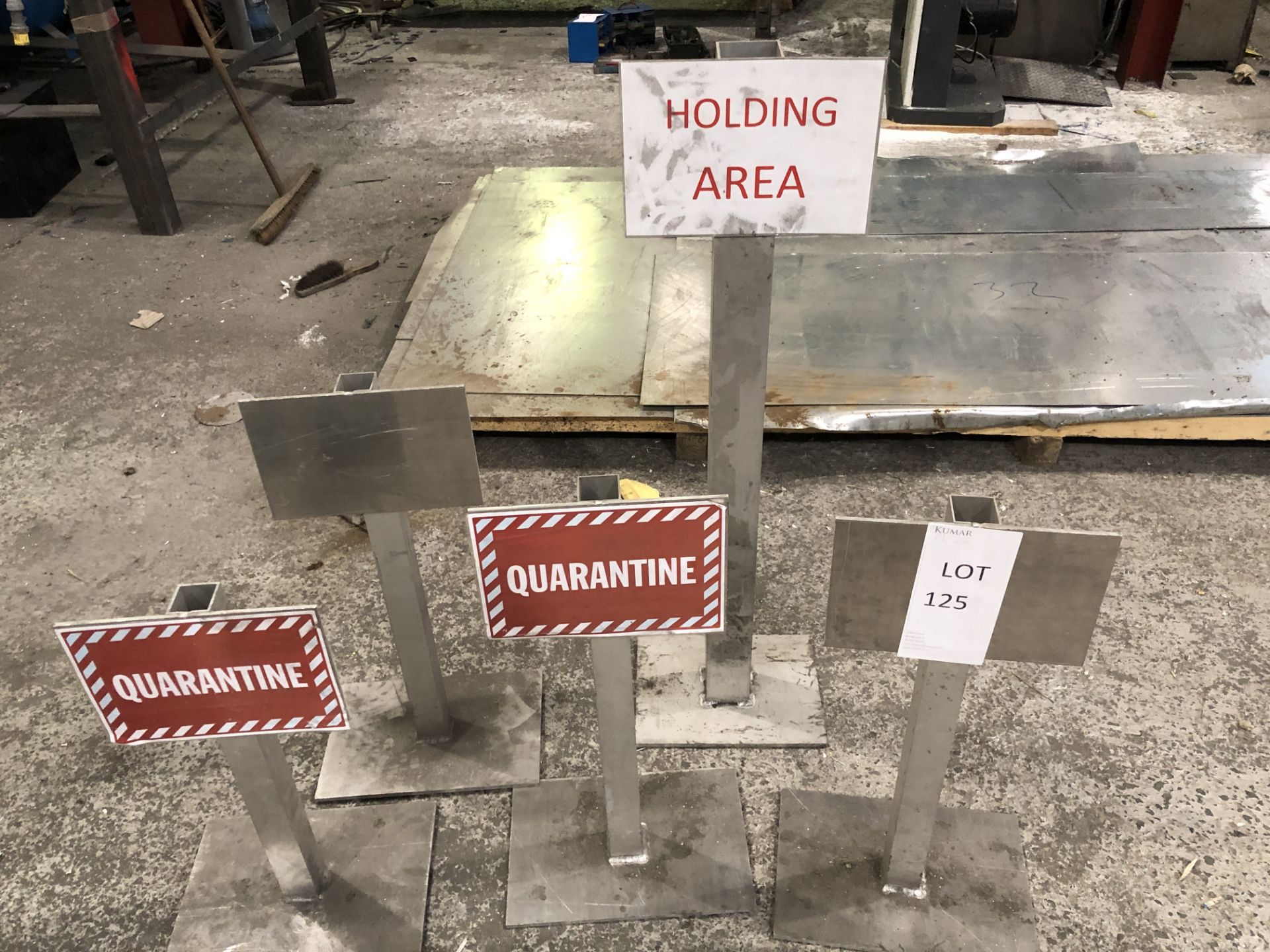 Five Various Fabricated Sign Posts (Please note: Collection by appointment Wednesday 27th or - Image 2 of 9