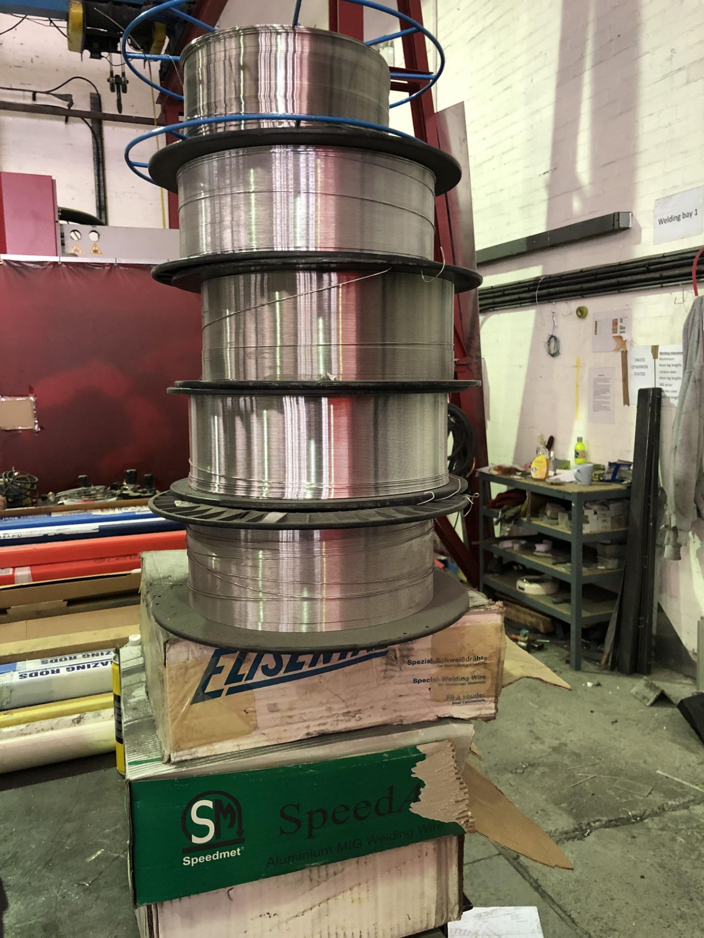 Approx 17 Aluminum & Mixed Steel Welding Wire Rolls (Please note: Collection by appointment - Image 7 of 10