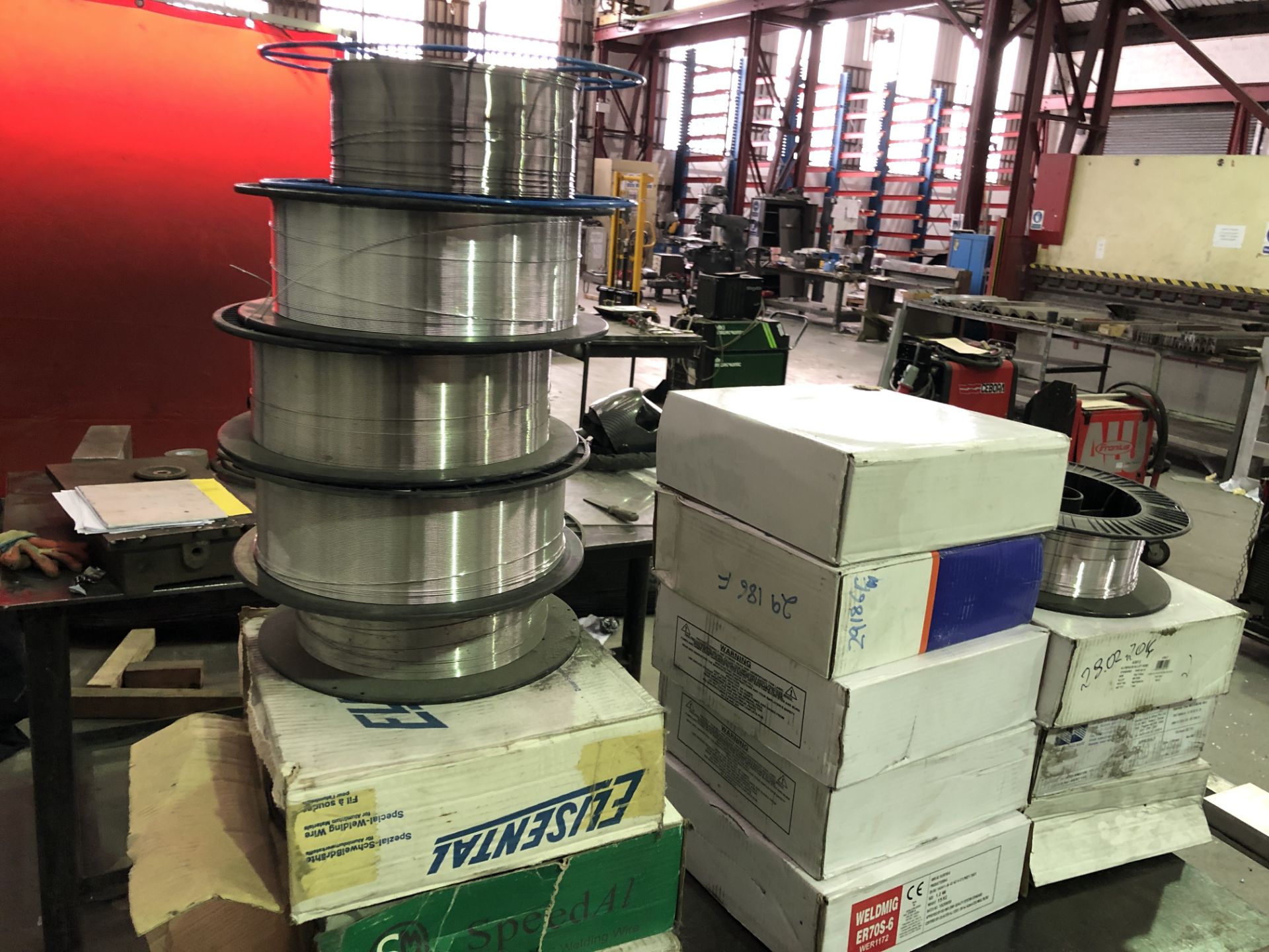 Approx 17 Aluminum & Mixed Steel Welding Wire Rolls (Please note: Collection by appointment - Image 10 of 10