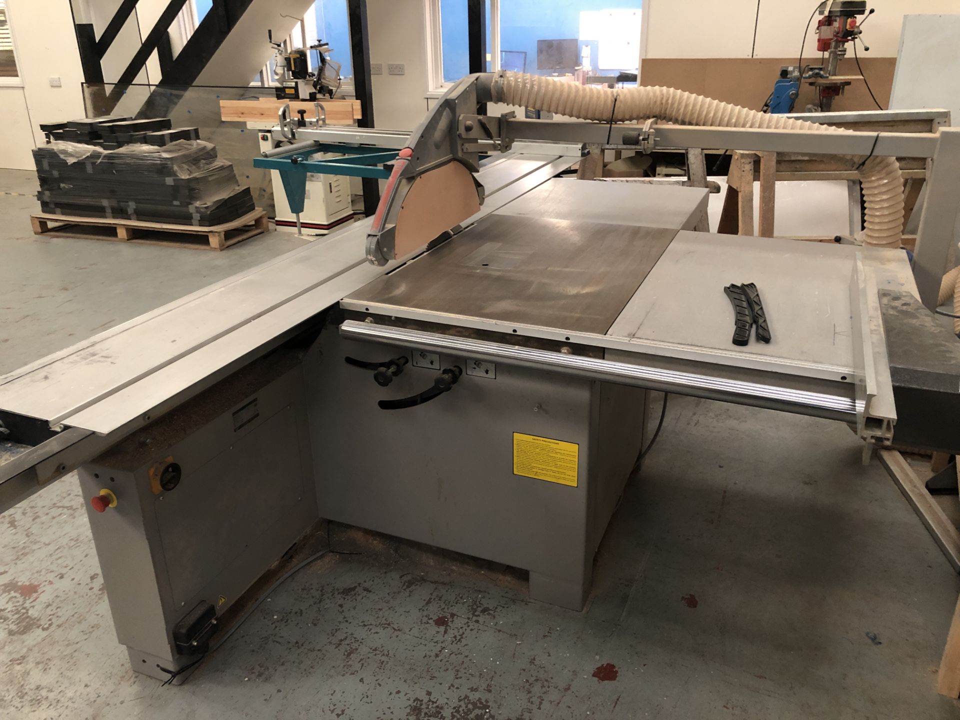 Itech PS400 Sliding Arm Panel Saw, Serial No. 14030532003, 400mm Main Blade Diameter Note: Machine - Image 6 of 9