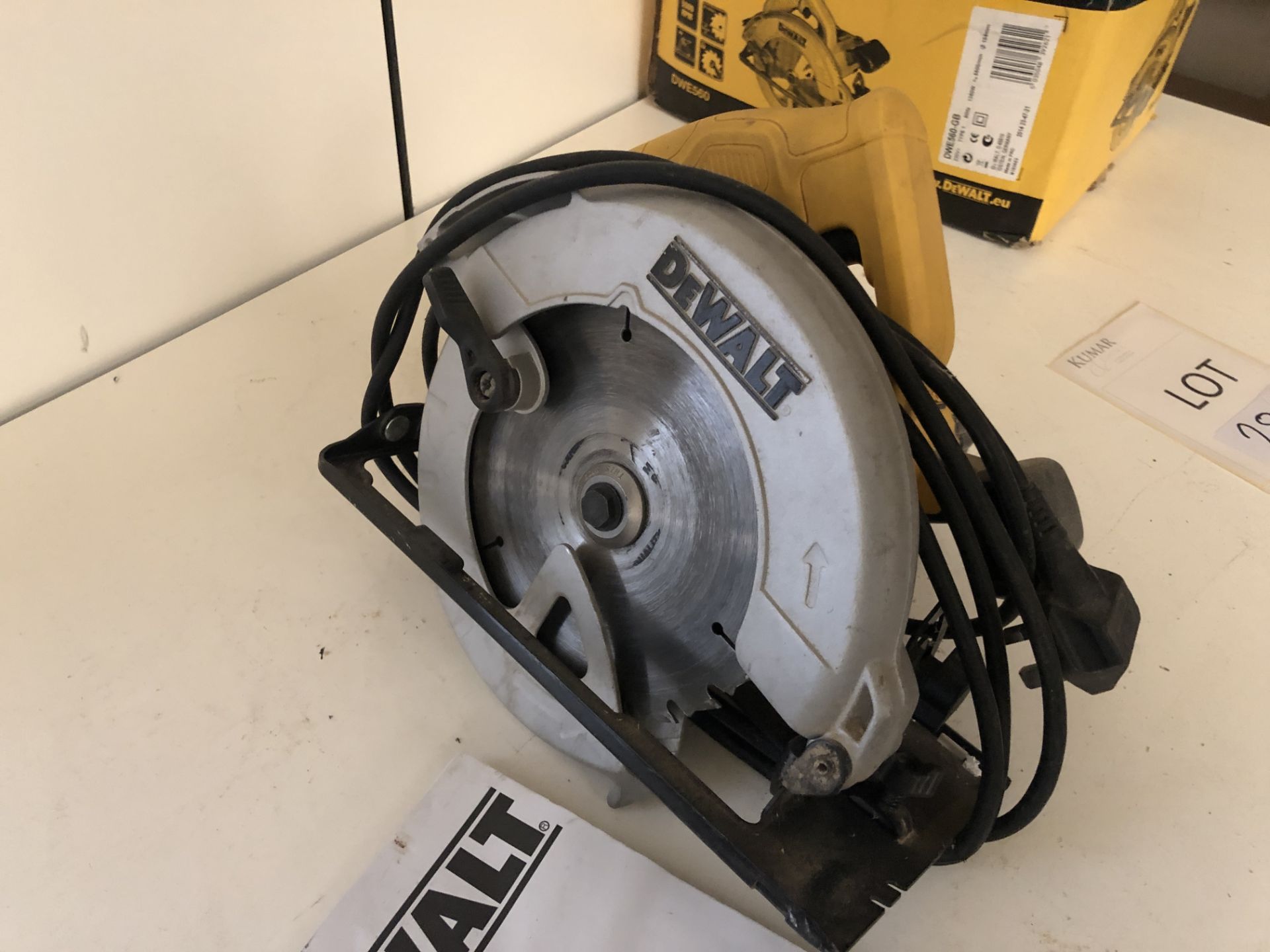 Dewalt DWE560-GB 230v Corded Circular Saw Serial No: 013016 (Please Note: Collection by - Image 2 of 8
