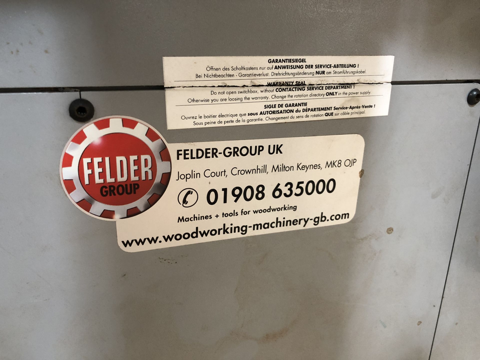 2004 Felder F900 Tilt Back Spindle Moulder 16000rpm Serial No: 430 0927704 complete with Felder - Image 16 of 23