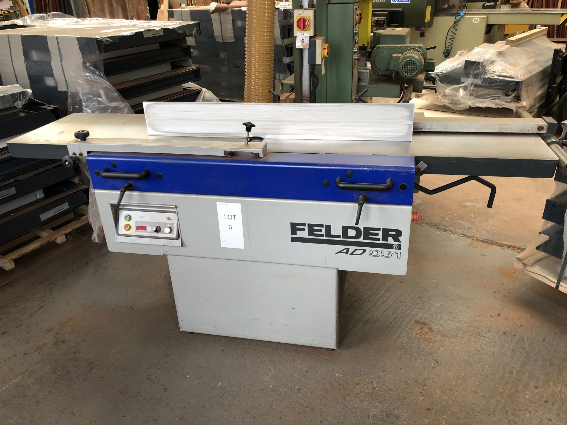 Felder AD951 Planer Thicknesser Serial No: 43001 29305 (2005) 3 phase(Please note: Item needs - Image 2 of 18