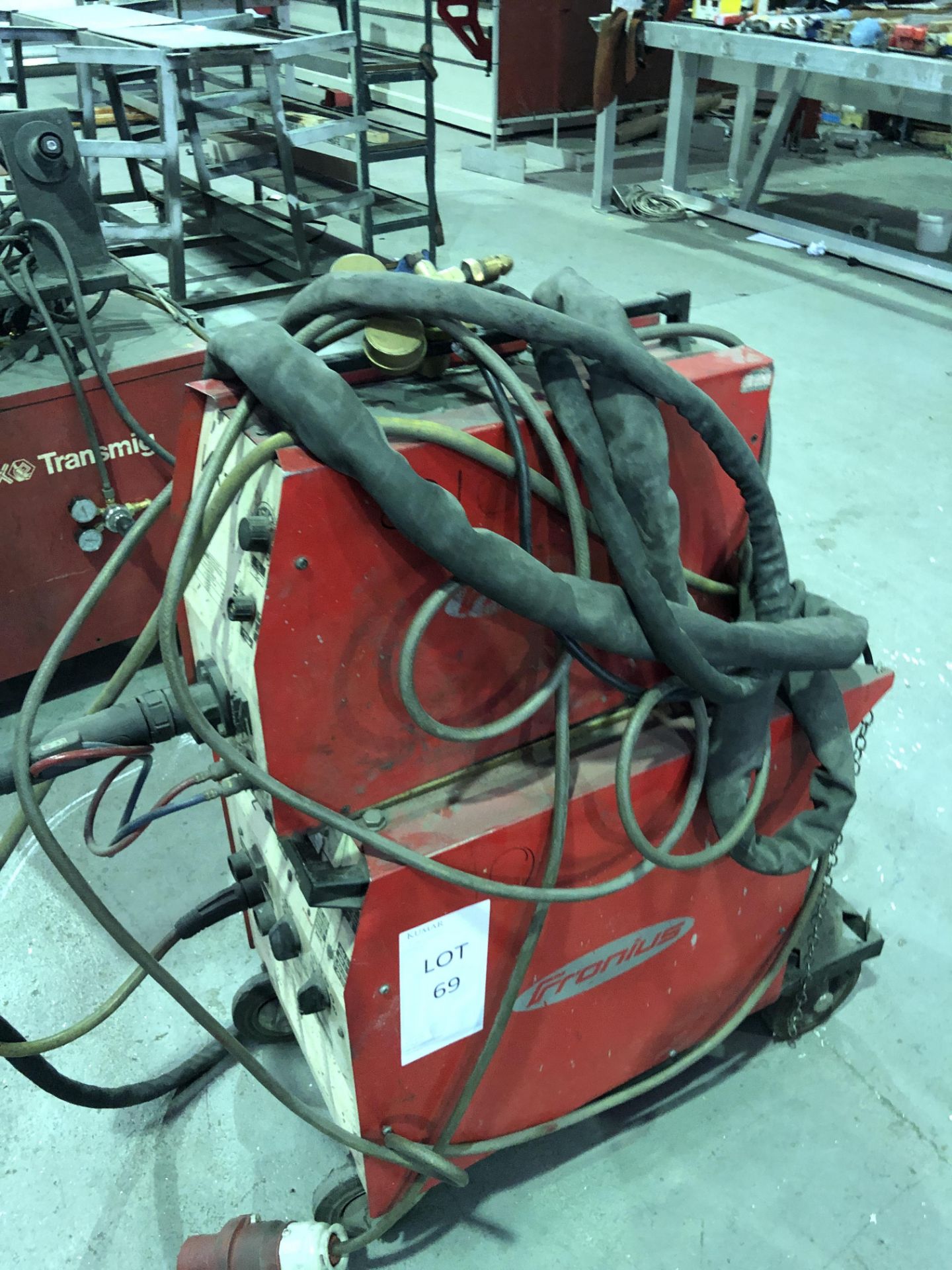 Fronius Mig Welder Vario Star 457-2 Serial No: 12061774 with Service Records (Please note: - Image 5 of 12