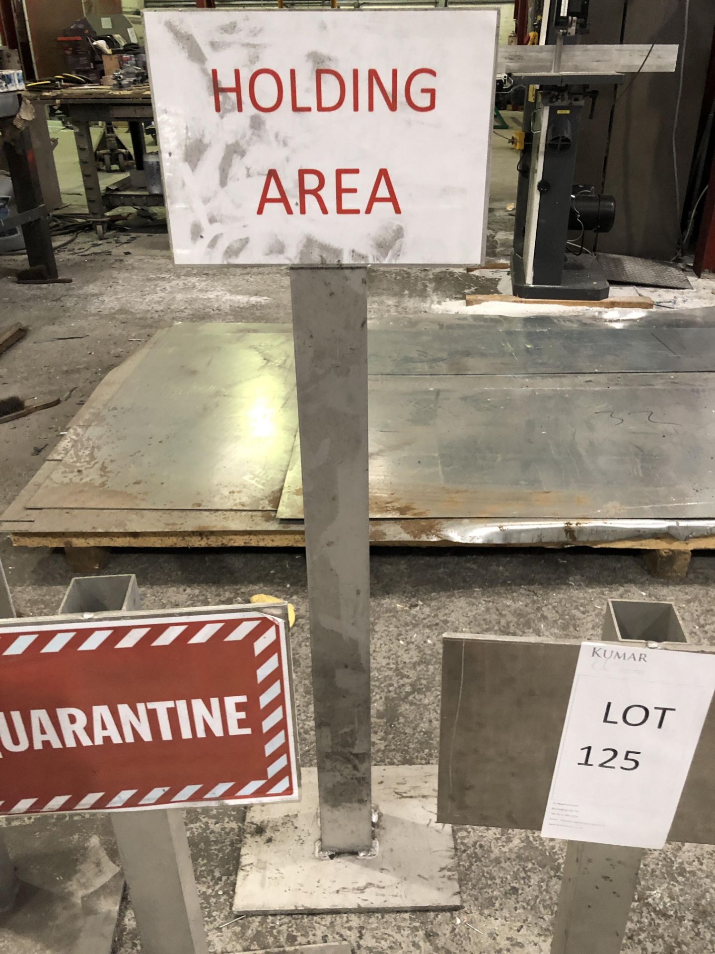 Five Various Fabricated Sign Posts (Please note: Collection by appointment Wednesday 27th or - Image 7 of 9