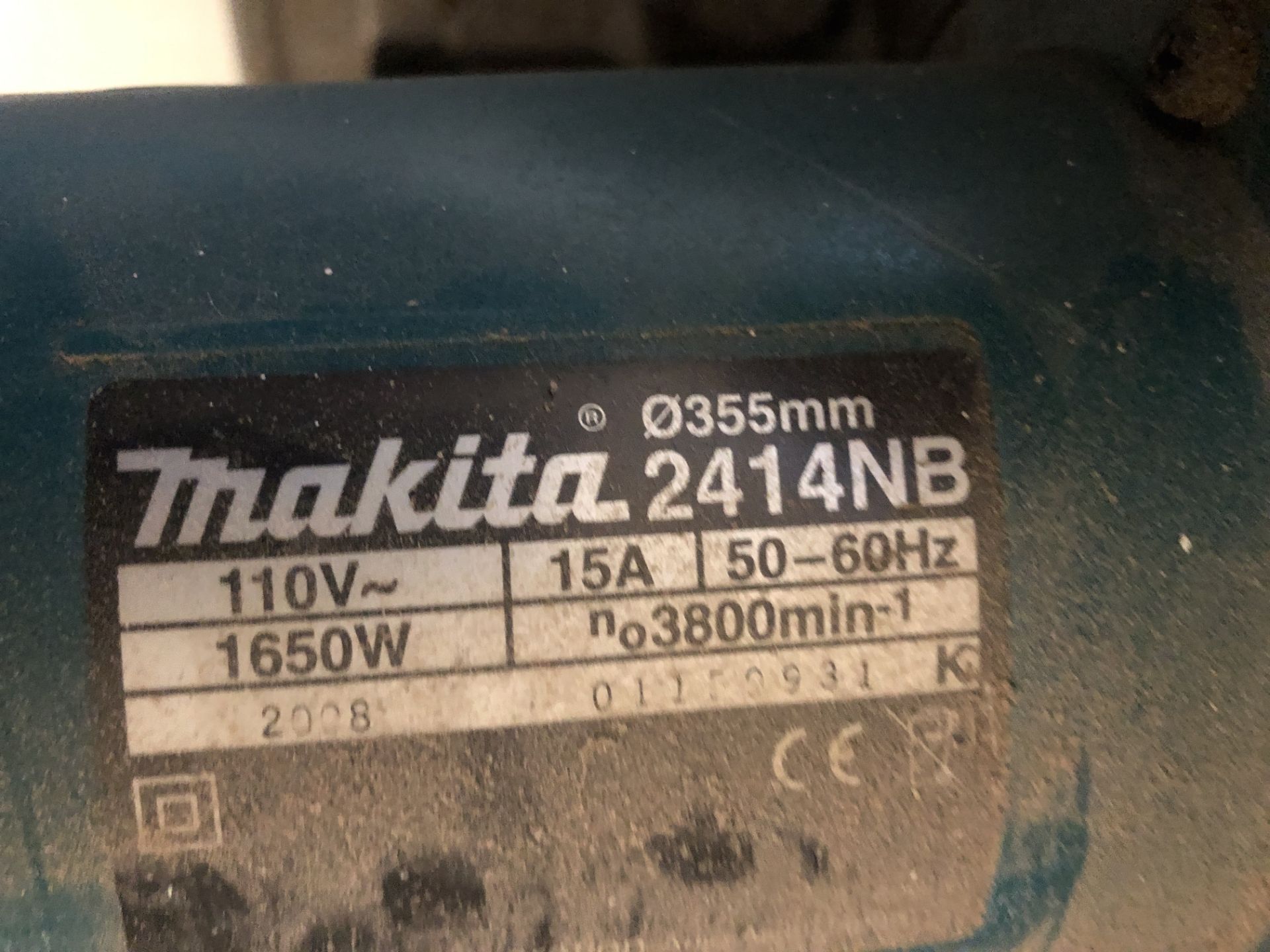 Matika Saw 110v 2414NB (2008) Serial No: 01159931K (Please Note: Collection by appointment Tuesday - Image 4 of 5