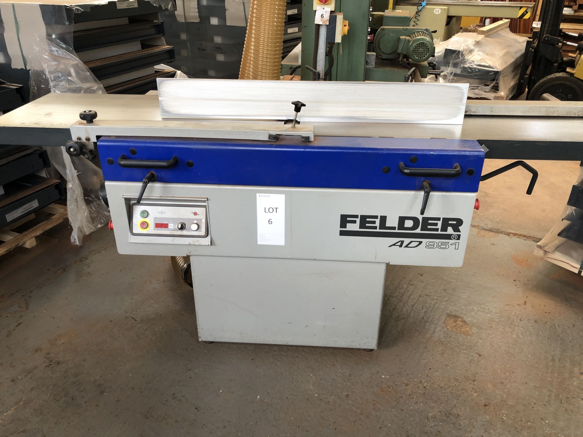 Felder AD951 Planer Thicknesser Serial No: 43001 29305 (2005) 3 phase(Please note: Item needs