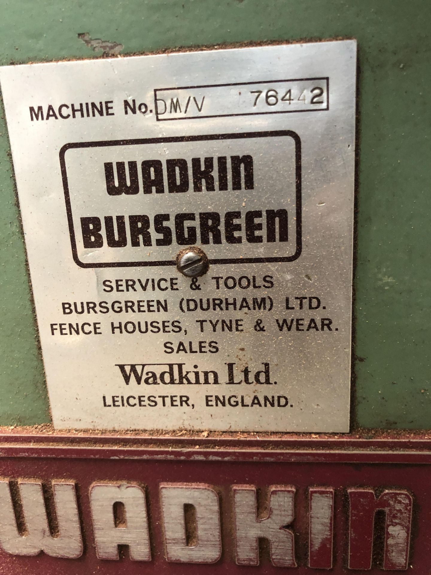 Wadkin Bursgreen U22/18 Chisel Morticer Serial No: 76442 3phase(Please note: Item needs electrical - Image 13 of 13