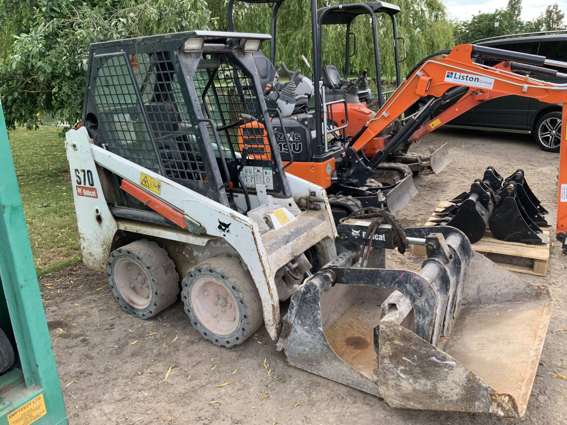 Bobcat S70 Compact Skid Steer, Serial No. B38W12764 with Bucket (2017) Hours 371.9 - (Located in - Image 11 of 11