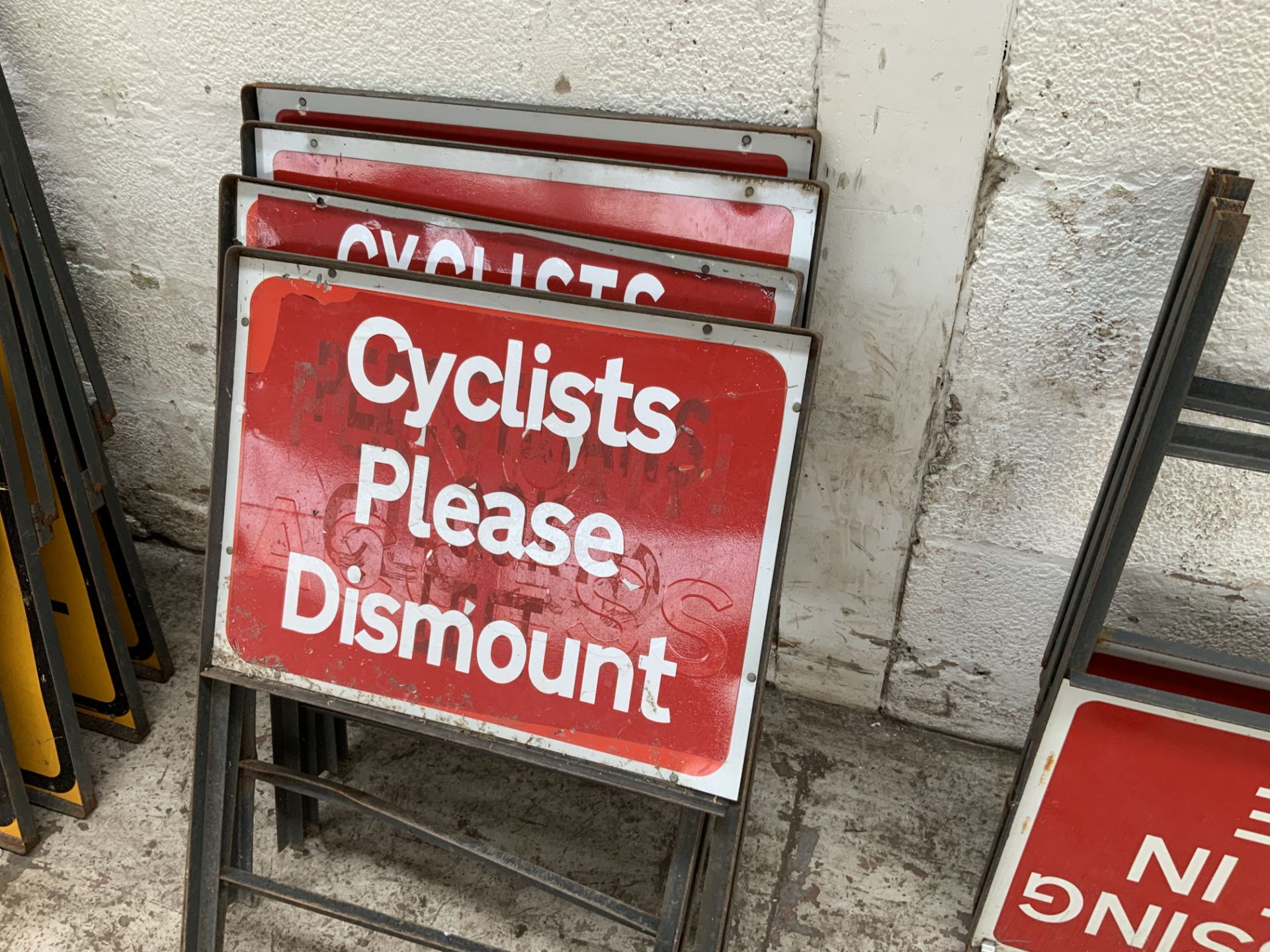 Quantity of Traffic Management Road Signs to Include; 4:Cyclist Dismount, 2:Crossing NIU & 2: Slow - - Image 4 of 6