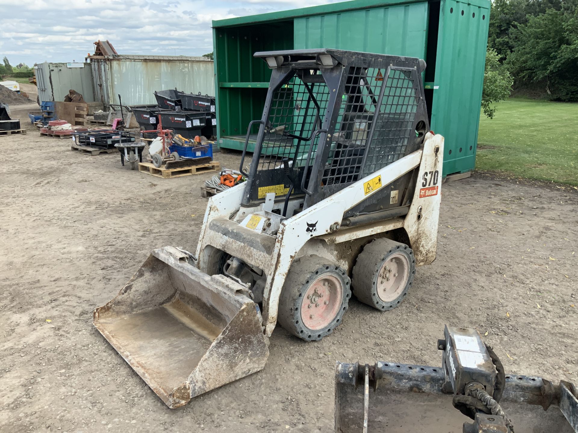 Bobcat S70 Compact Skid Steer, Serial No. B38W12764 with Bucket (2017) Hours 371.9 - (Located in - Image 3 of 11