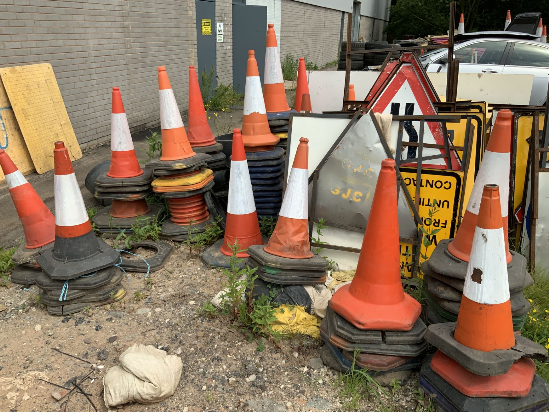 Large Quantity of Road Traffic Cones and Traffice Management Signs - (Located in Telford TF7 4PL -