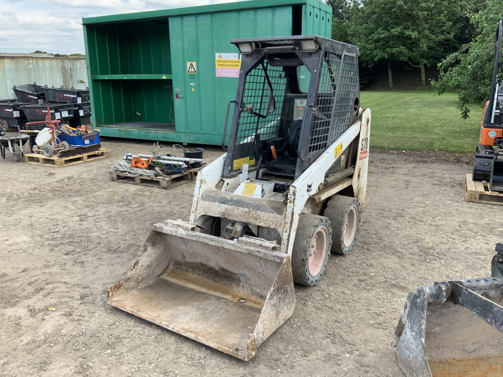 Bobcat S70 Compact Skid Steer, Serial No. B38W12764 with Bucket (2017) Hours 371.9 - (Located in - Image 2 of 11