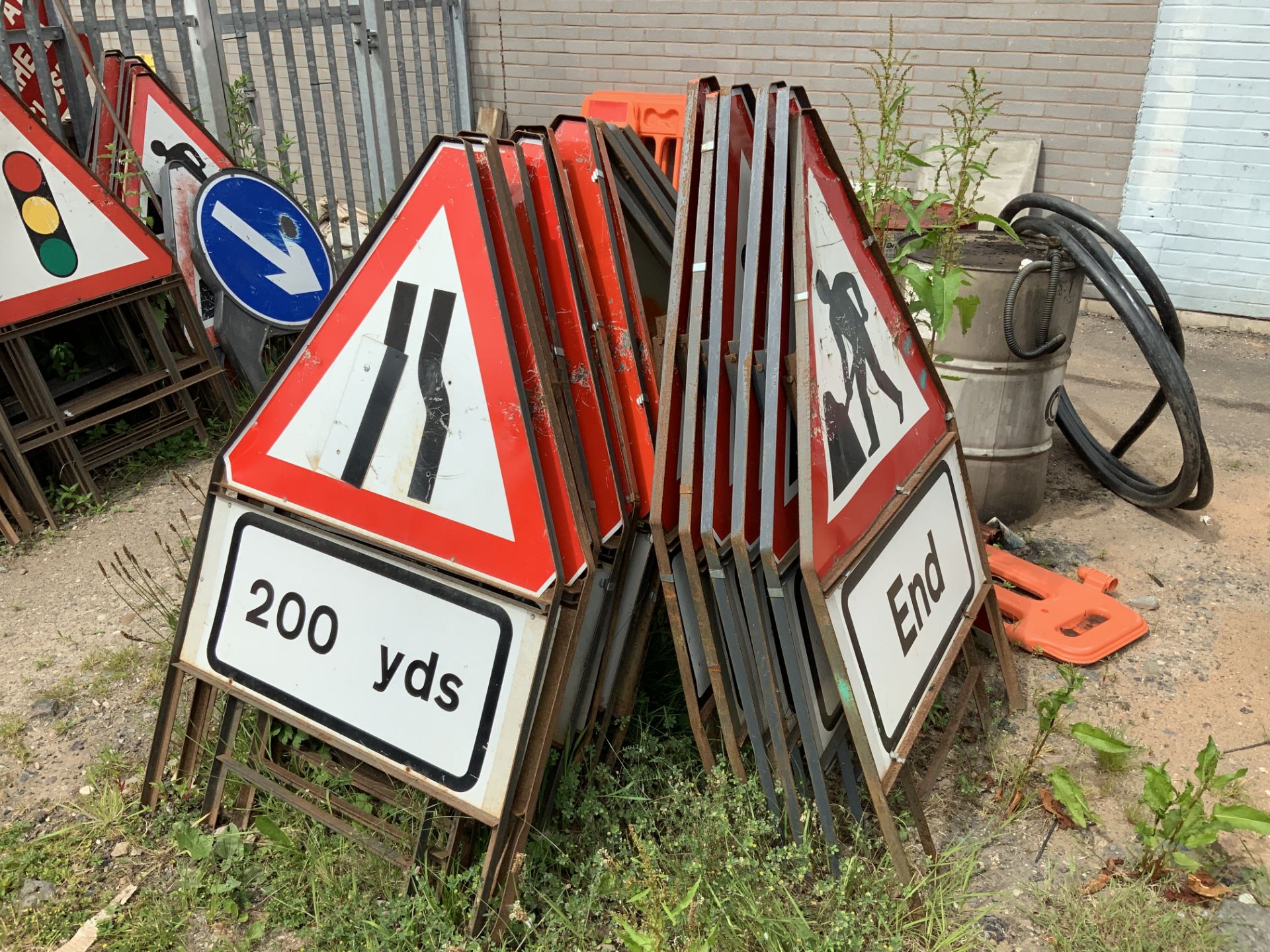 Quantity of Triangular Traffic Management Road Signs, Approxmately 15 -20 Signs - (Located in - Image 2 of 3