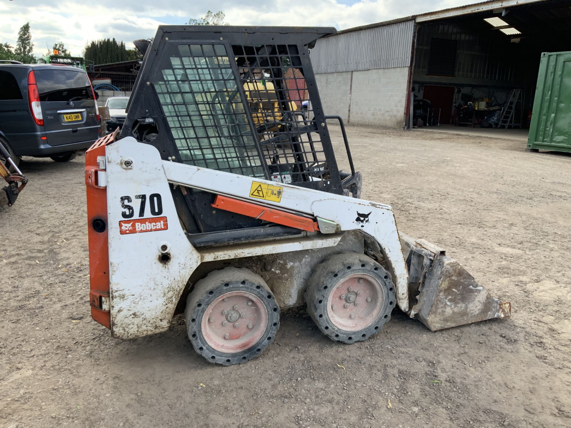 Bobcat S70 Compact Skid Steer, Serial No. B38W12764 with Bucket (2017) Hours 371.9 - (Located in - Image 8 of 11