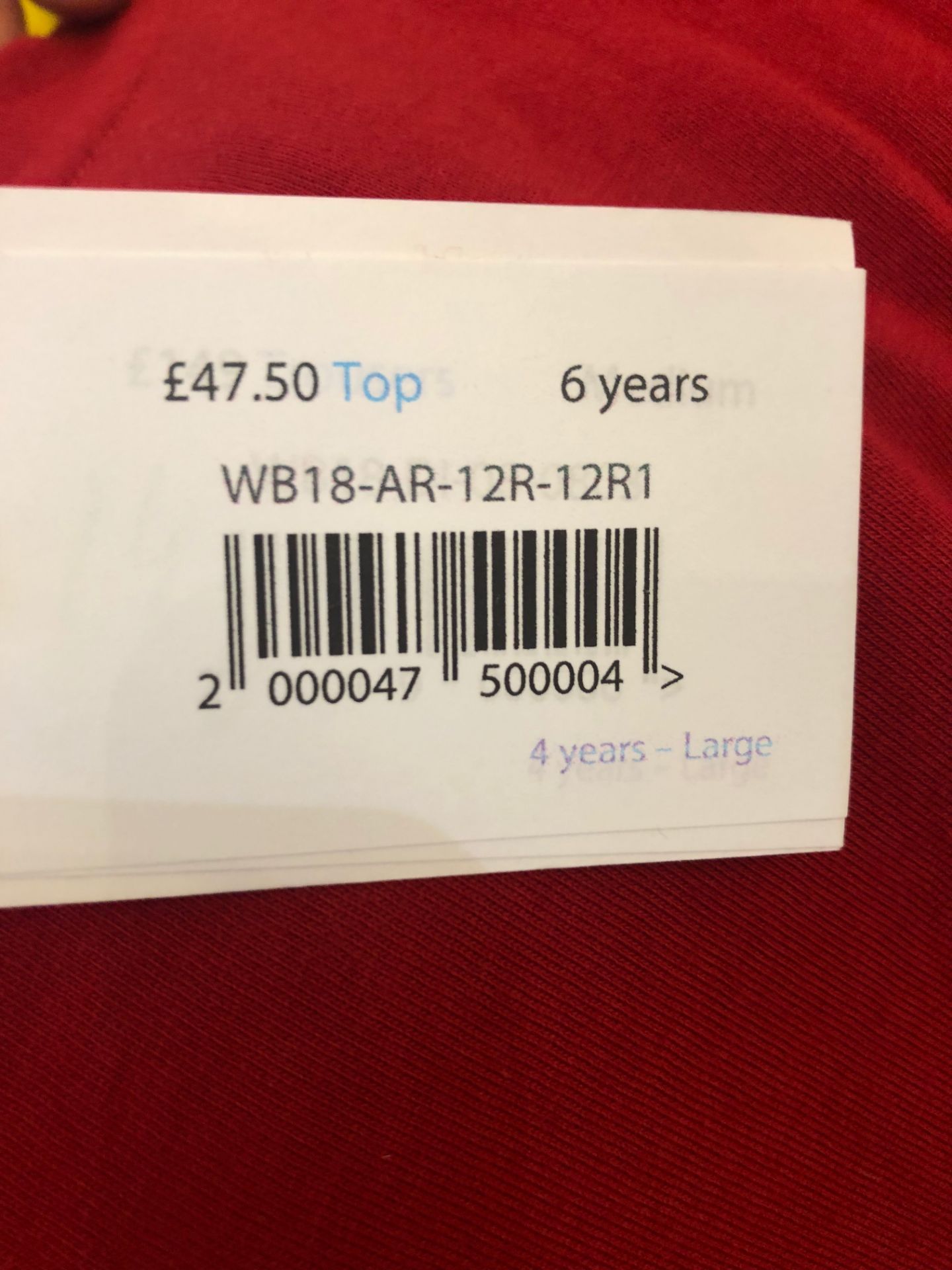 Box 63 - Armarni Designer Wear 1: Age 6yrs Armarni Boys Blue Long Sleeve Top & Jeans 1: Age 12yrs - Image 12 of 30