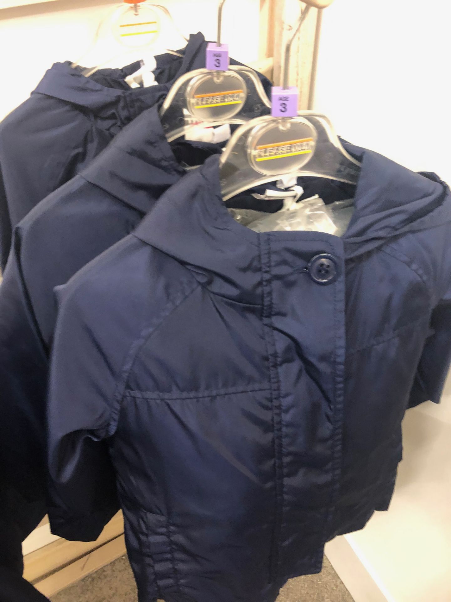 Box 21 2: Age 3yrs Girls Jackets 1: Age 4yrs Girls Jacket 2: Age 5yrs Girls Jackets 2: Age 6yrs