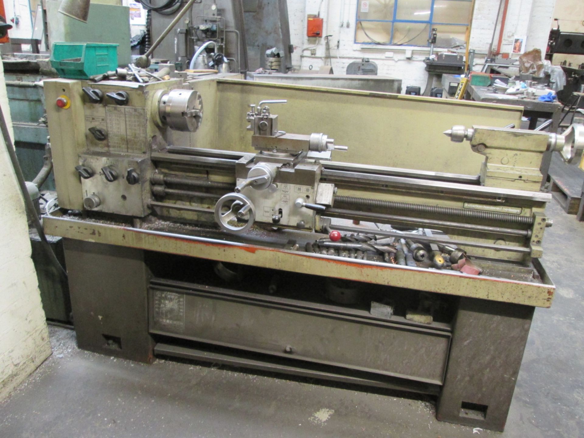 Harrison Gap Bed Centre Lathe, Distance between centres 1000 mm, Swing over bed 320 mm diameter,
