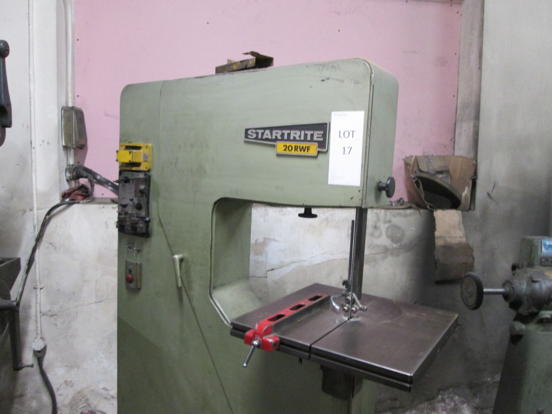 Startrite 20 RWF Vertical Bandsaw, Table size 530 mm x 530 mm, Throat 505 mm, Blade welding - Image 2 of 10