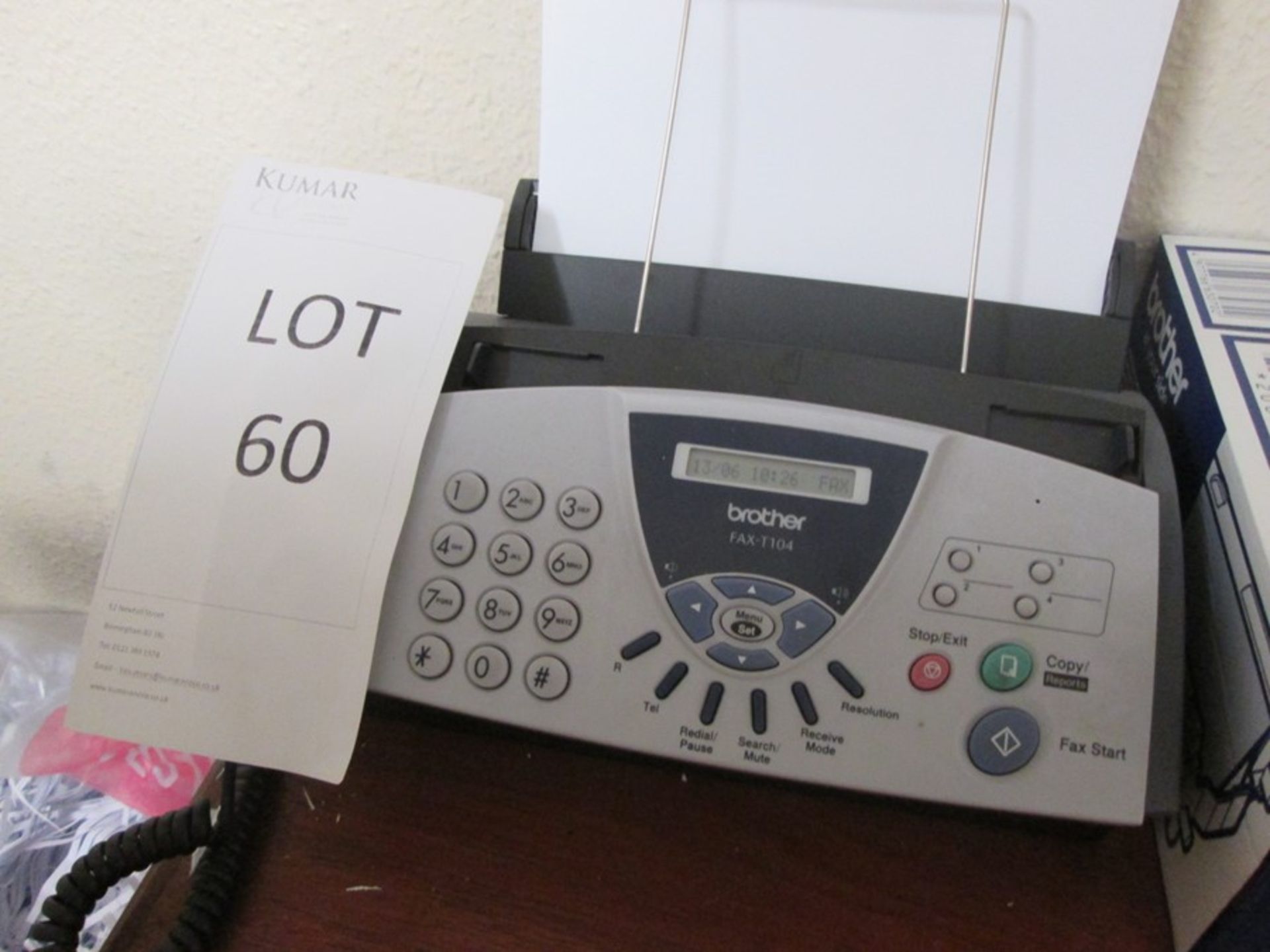 Brother FAX-T104 Fax Machine