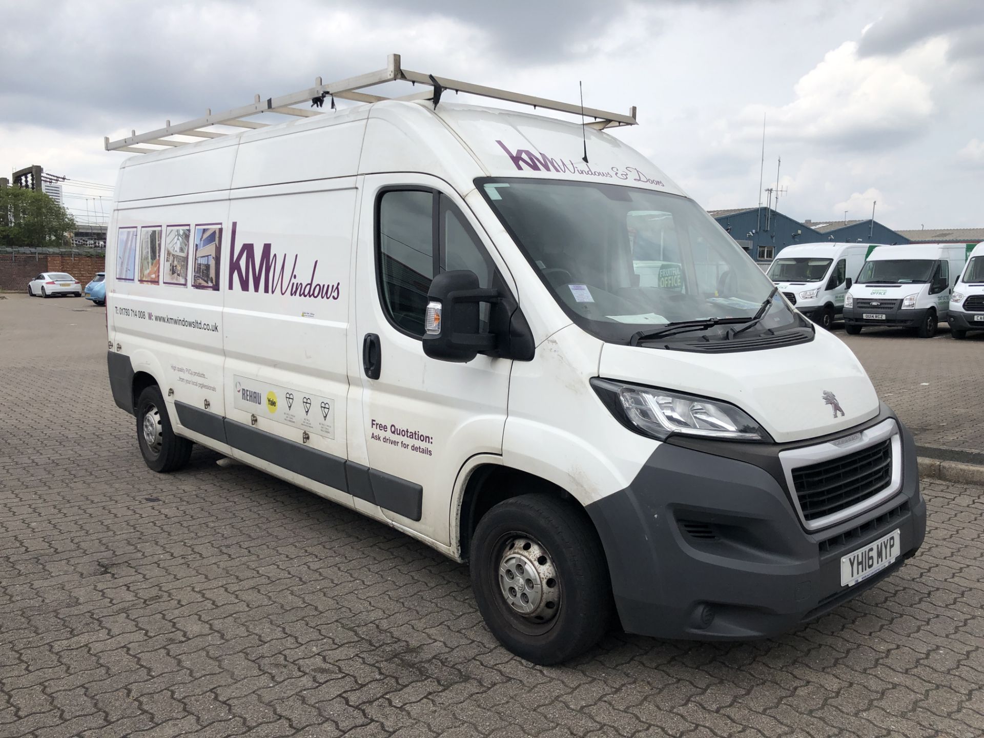 Peugeot Boxer 335 L3 Professional, 2,198cc Diesel, 6 Speed Manual, Panel Van with Glass Roof Rack - Image 2 of 32