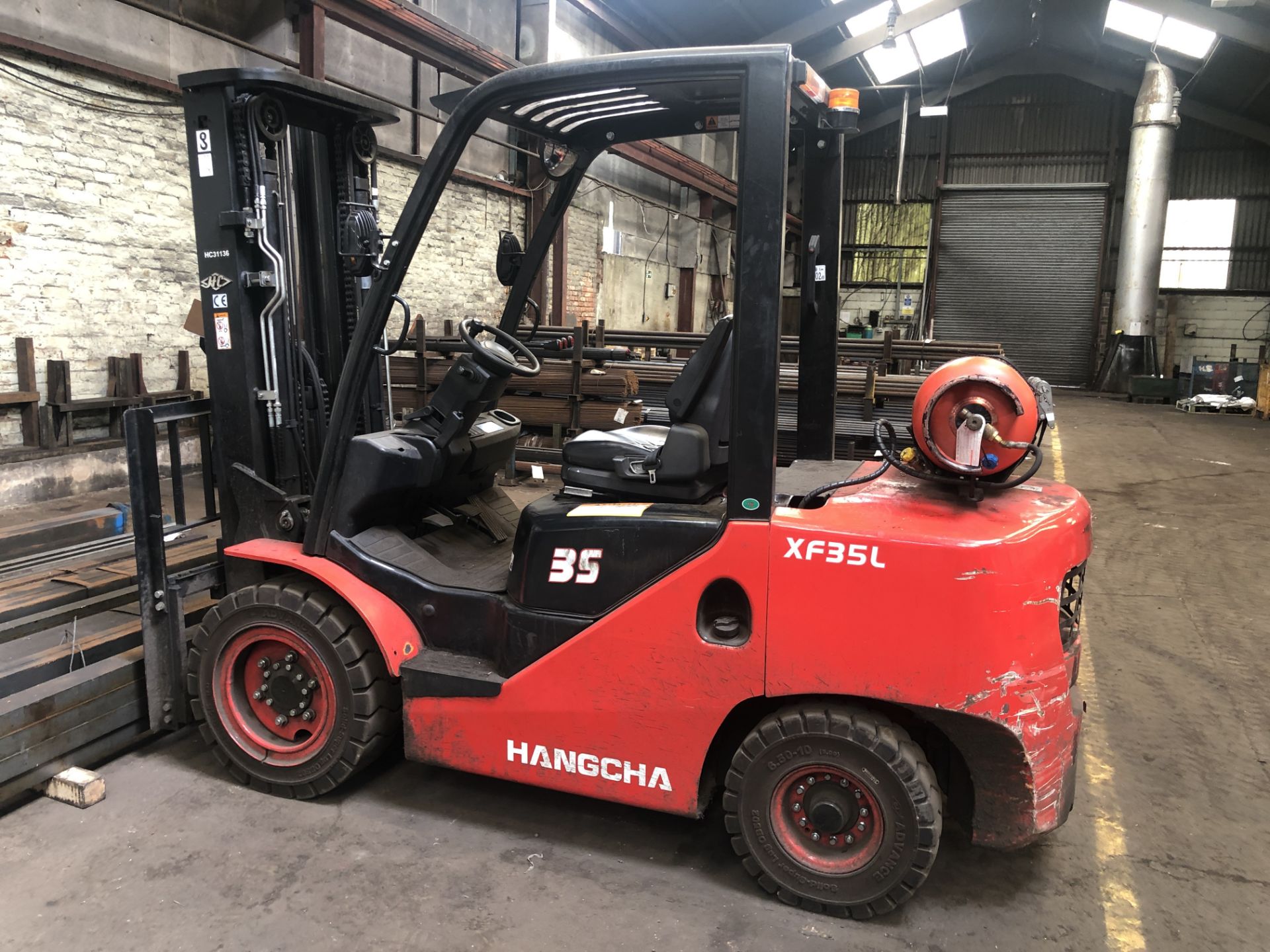 Hangcha XF35L, LPG Fork Lift Truck Model CPYD35-XW22B. Serial No: A5AG05249. (2017/08) - Image 8 of 17