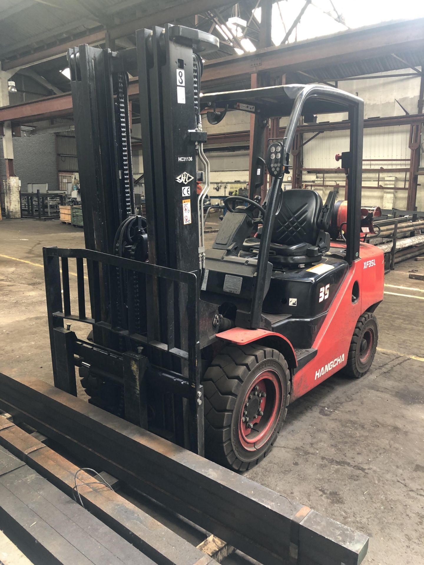 Hangcha XF35L, LPG Fork Lift Truck Model CPYD35-XW22B. Serial No: A5AG05249. (2017/08) - Image 5 of 17