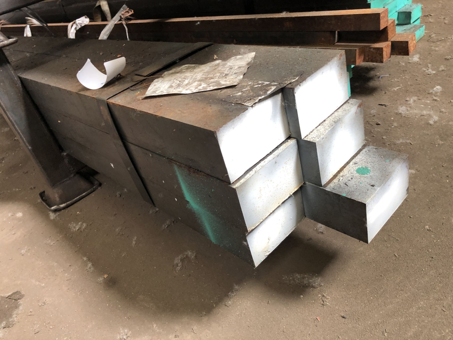 Batch 10746 - 6 x 101.60mm x 63.50mm Flat Bright Mild Steel, Length 3.480m Spec 080A15 Cast 16/ - Image 3 of 4