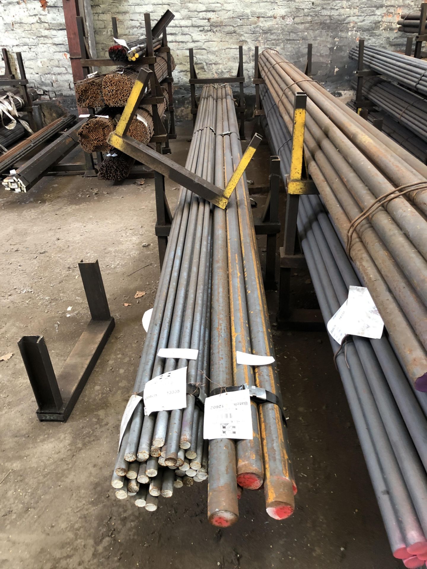 6 Bars x - Batch 12602 - 55mm Diameter Black SAE15B41 Steel Rods, Length 6.000, Cast 343990, date - Image 4 of 4