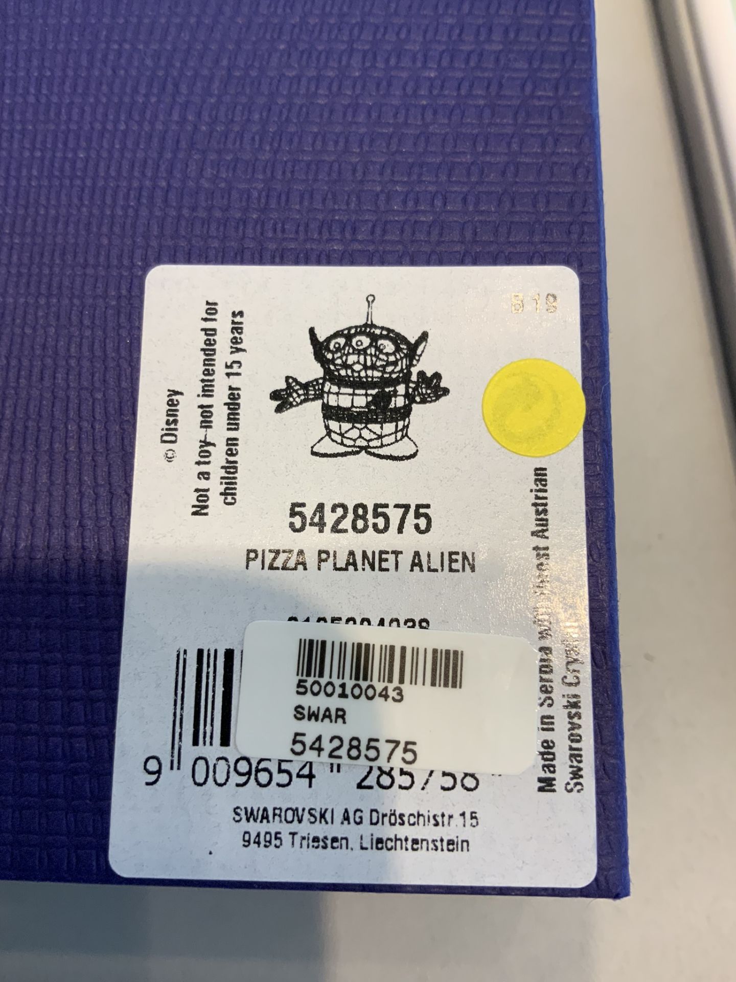 Swarovski Crystal Disney Pizza Planet Alien Figurine RRP £89 - Image 4 of 5