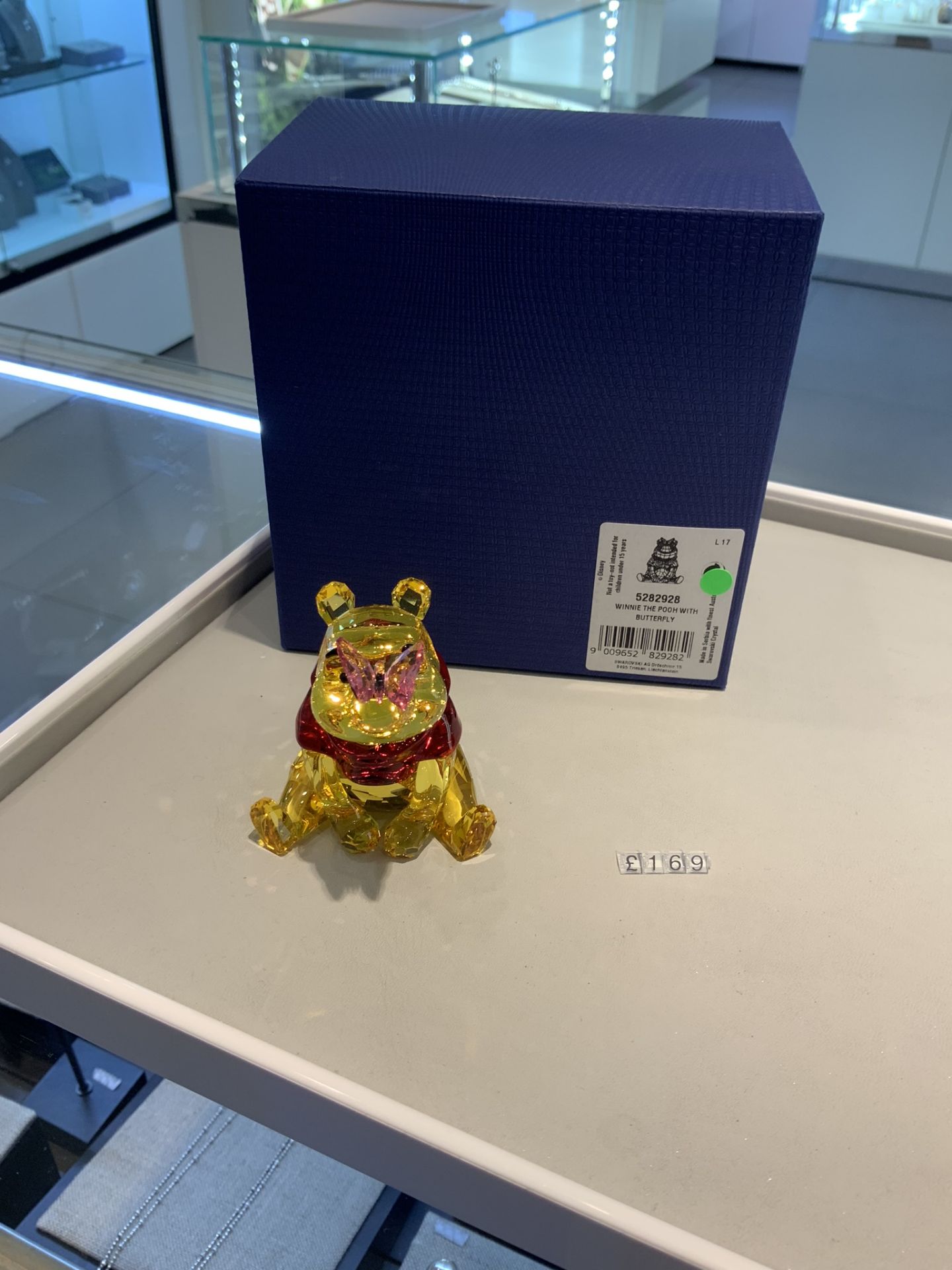 Swarovski Crystal Disney Winnie the Pooh with Butterfly Figurine RRP £169