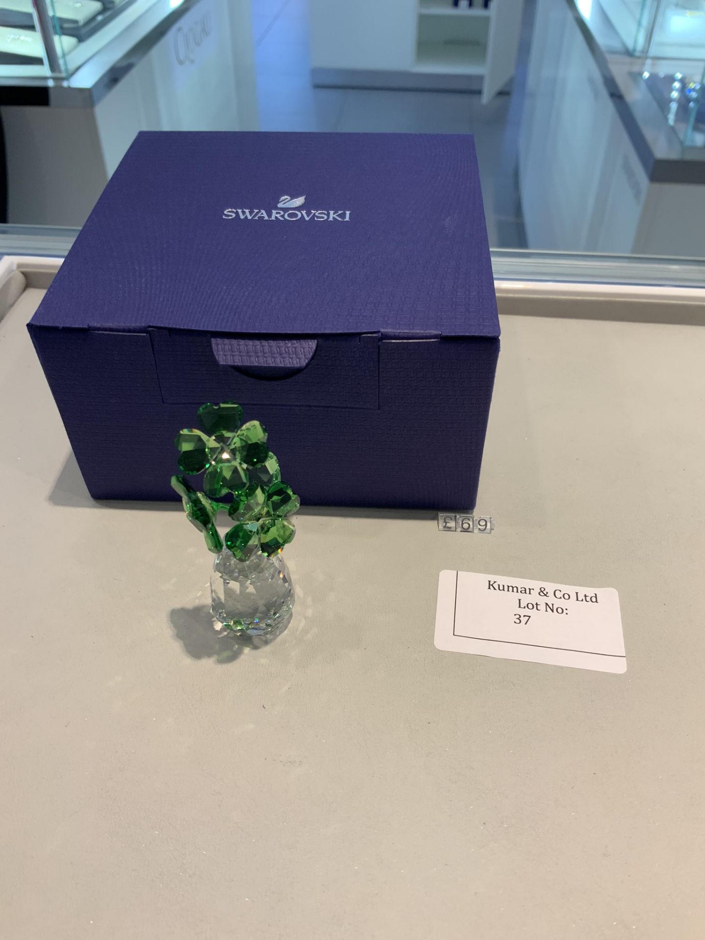 Swarovski Crystal Flower Dreams - Four Leaf Clovers Figurine RRP £69 - Image 3 of 5