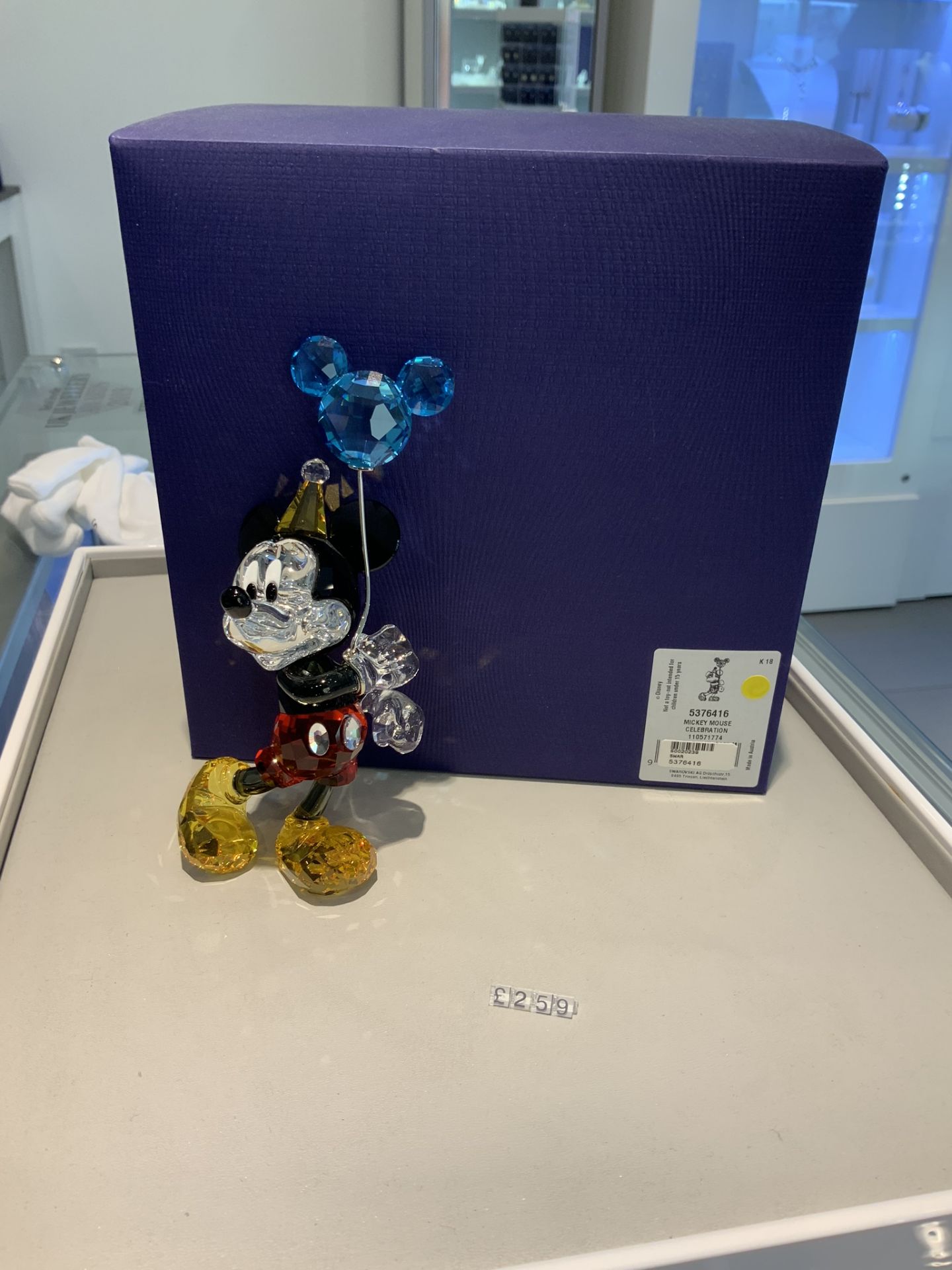 Swarovski Crystal Disney Mickey Mouse Celebration Figurine RRP £259