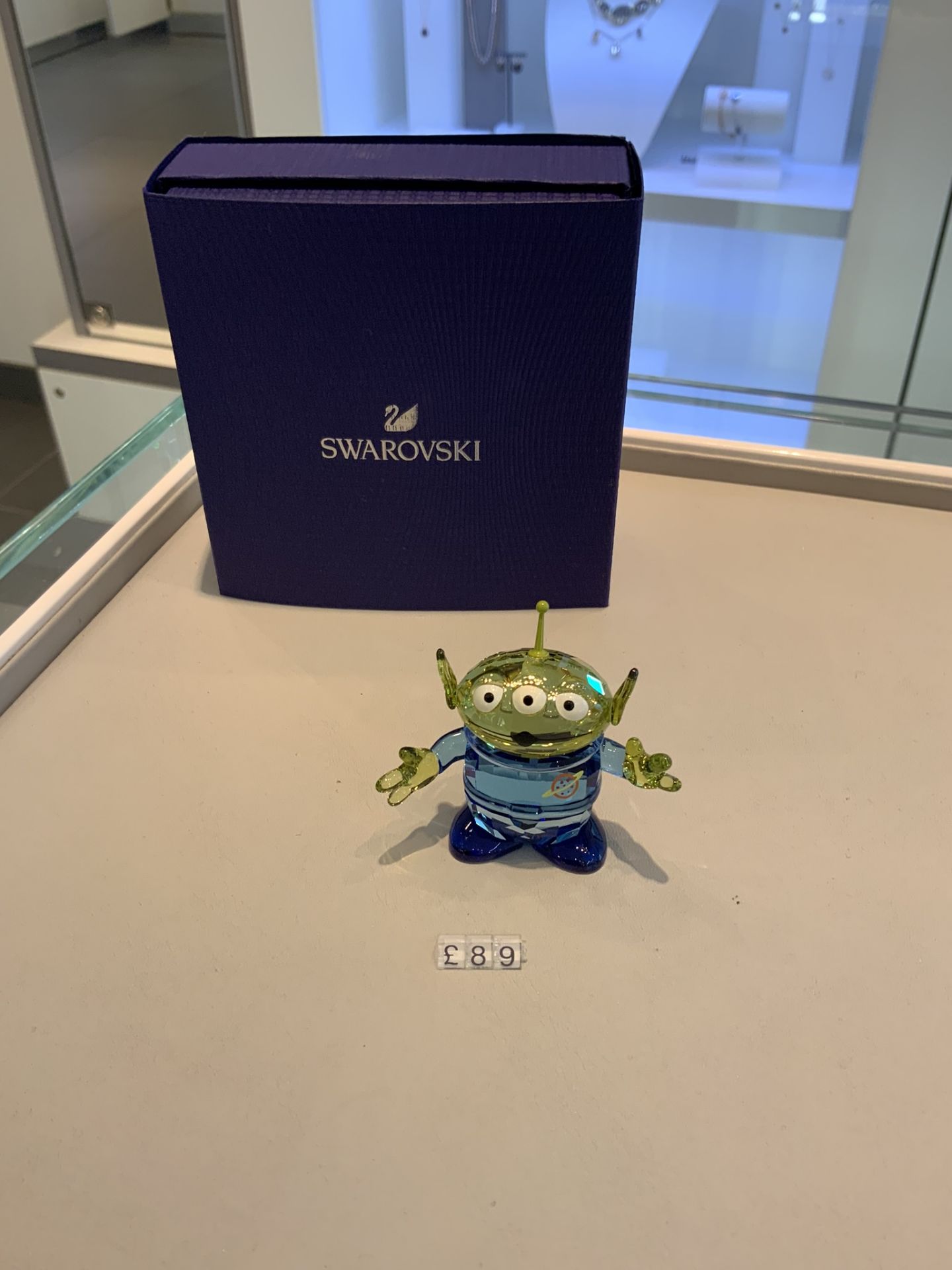 Swarovski Crystal Disney Pizza Planet Alien Figurine RRP £89