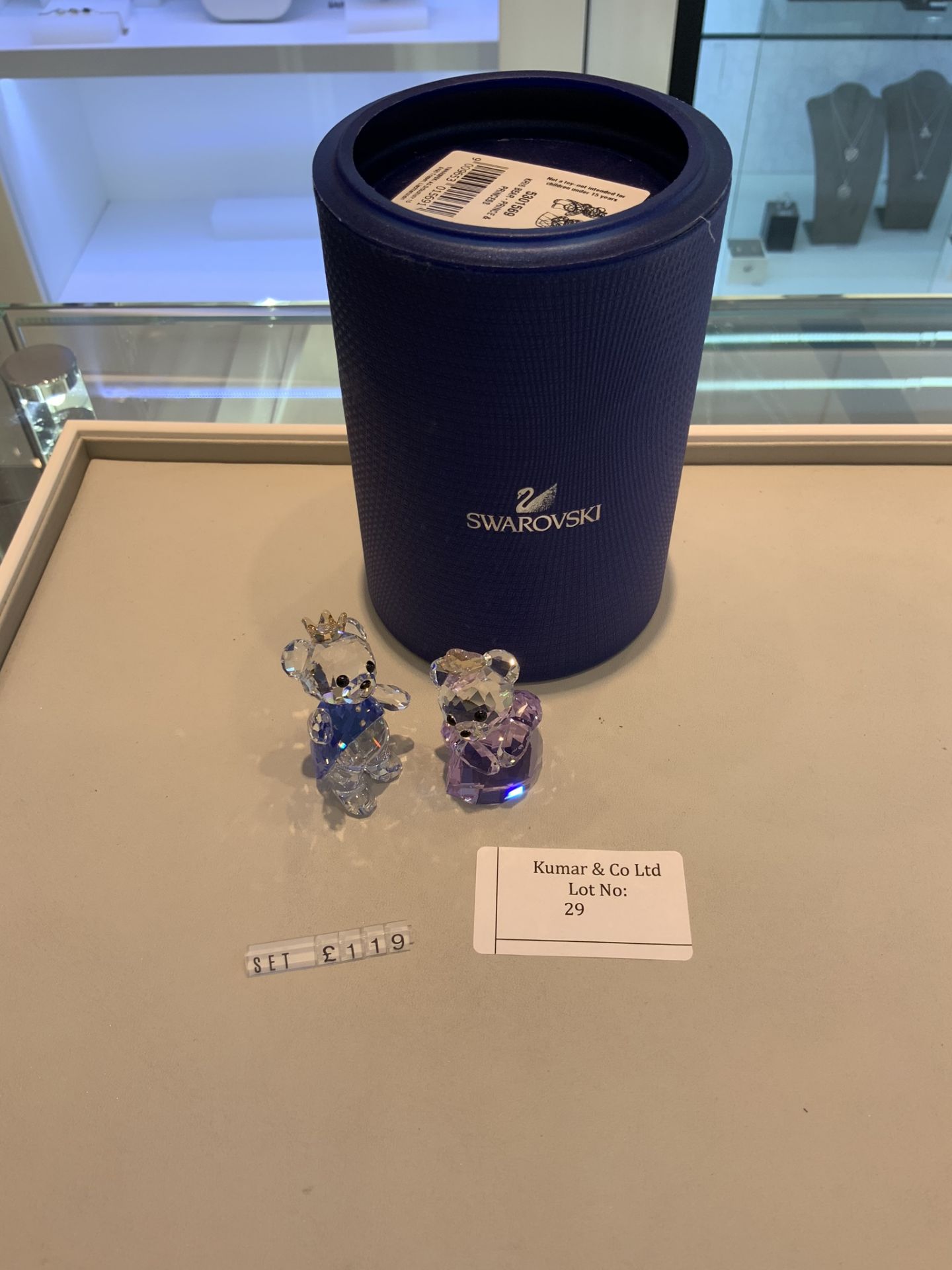 Swarovski Crystal Kris Bear - Prince and Princess Figurines RRP £119 - Image 2 of 4