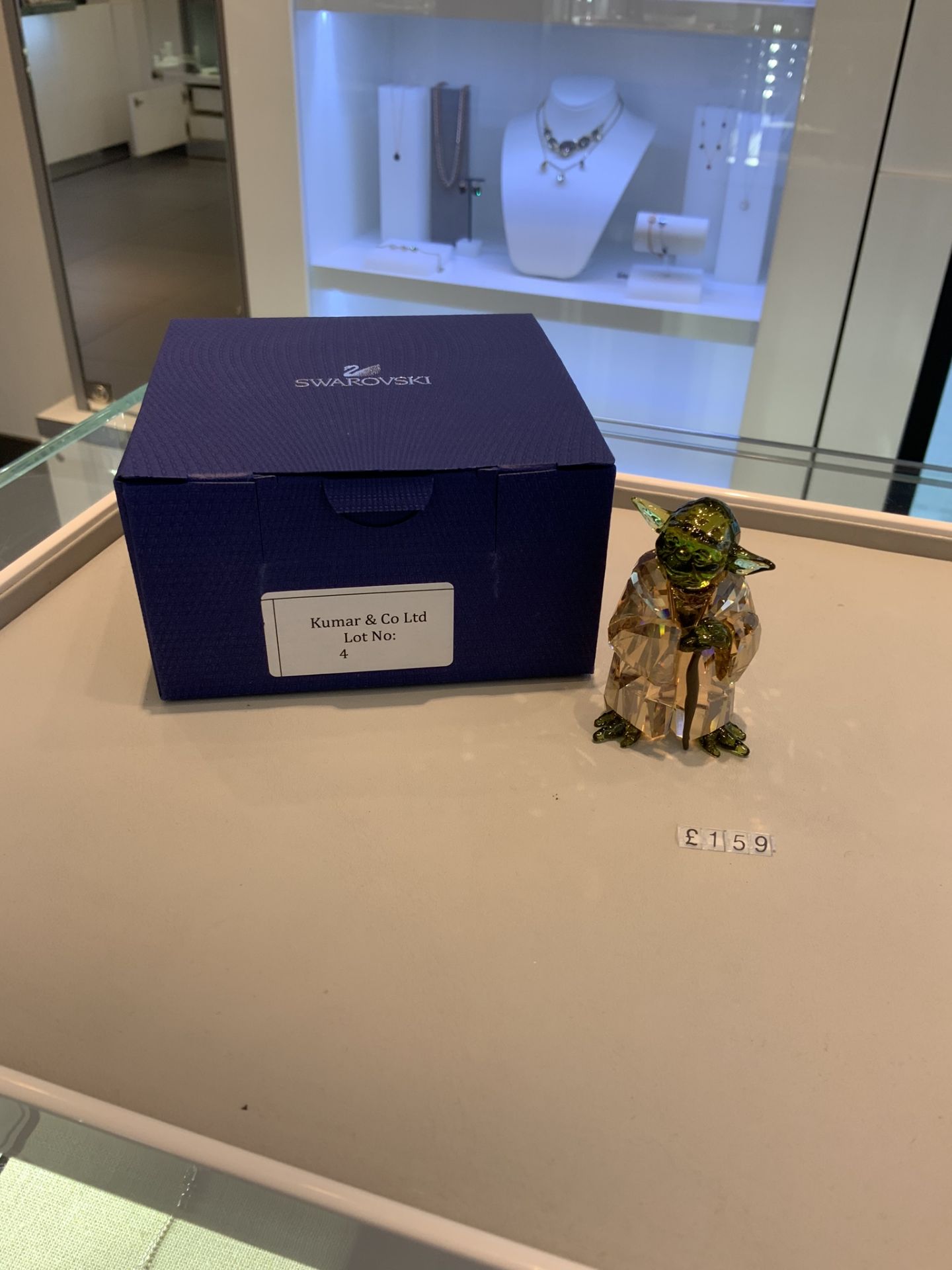 Swarovski Crystal Star Wars Master Yoda Figurine RRP £159 - Image 4 of 4