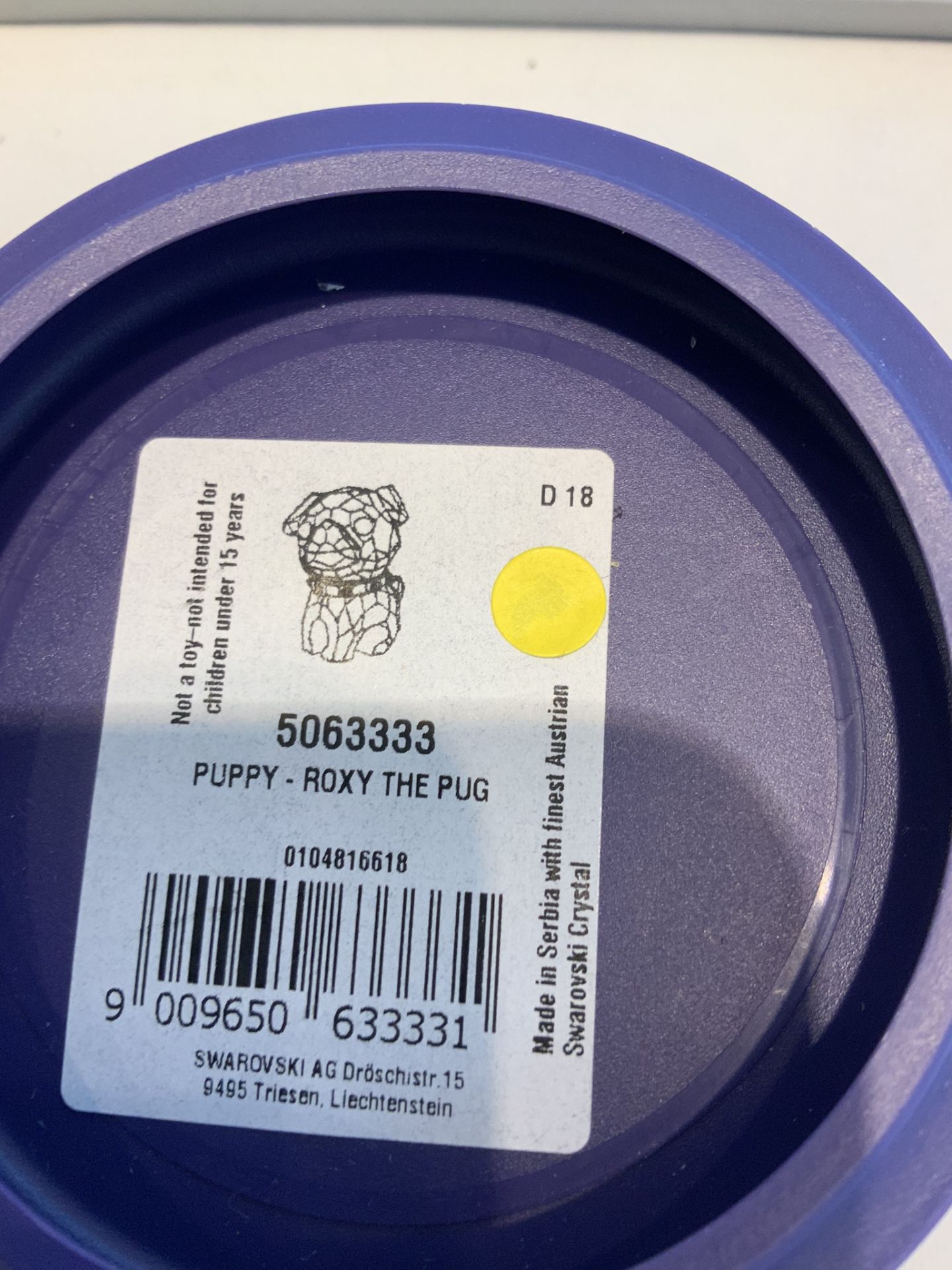 Swarovski Crystal Puppy - Roxy the Pug Figurine RRP £49 - Image 3 of 4