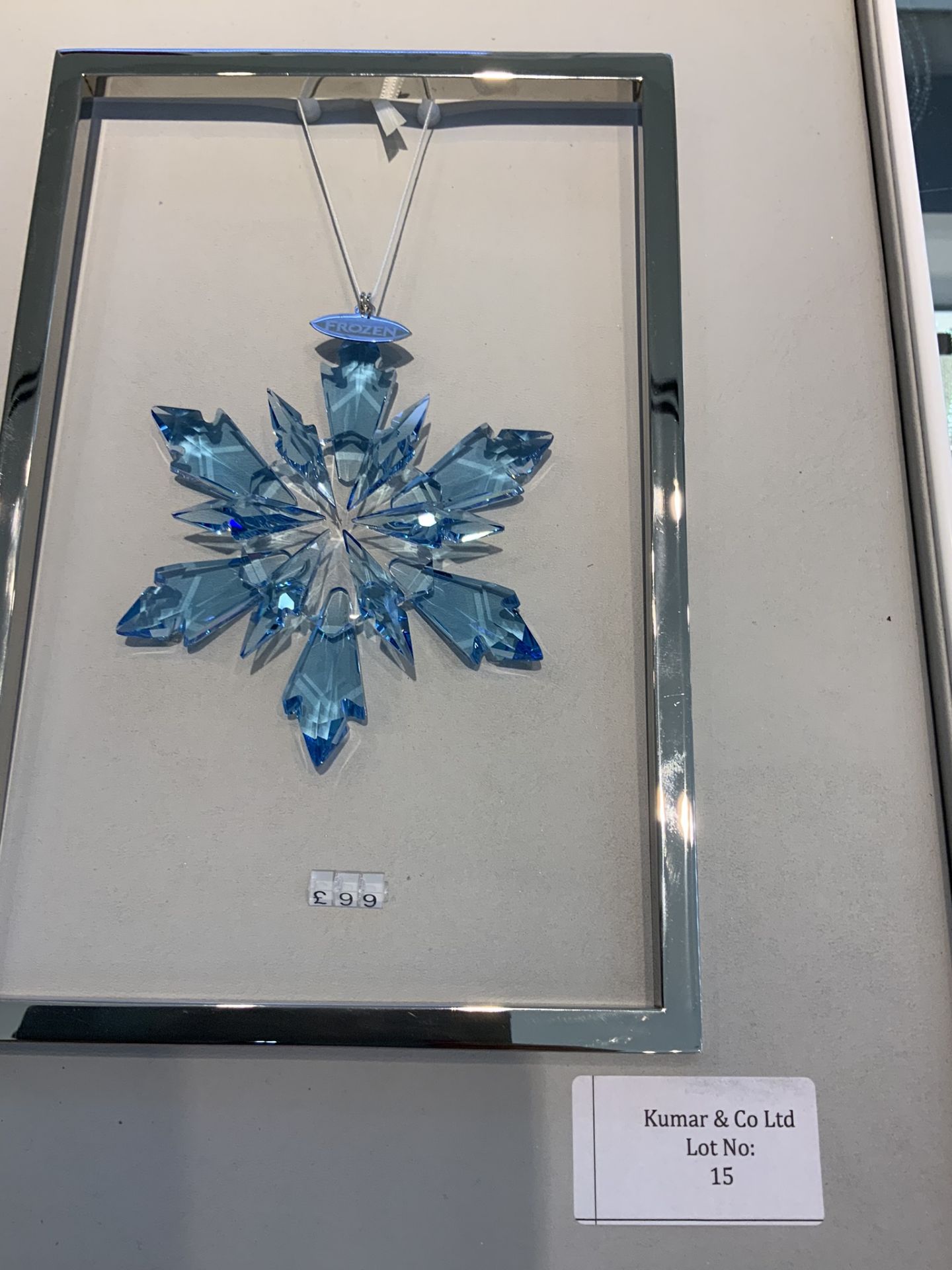 Swarovski Crystal Disney Frozen Snowflake Ornament RRP £99 - Image 2 of 5