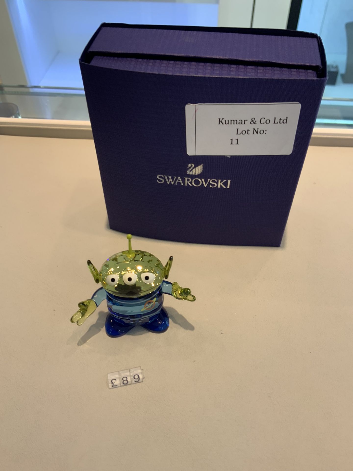 Swarovski Crystal Disney Pizza Planet Alien Figurine RRP £89 - Image 5 of 5