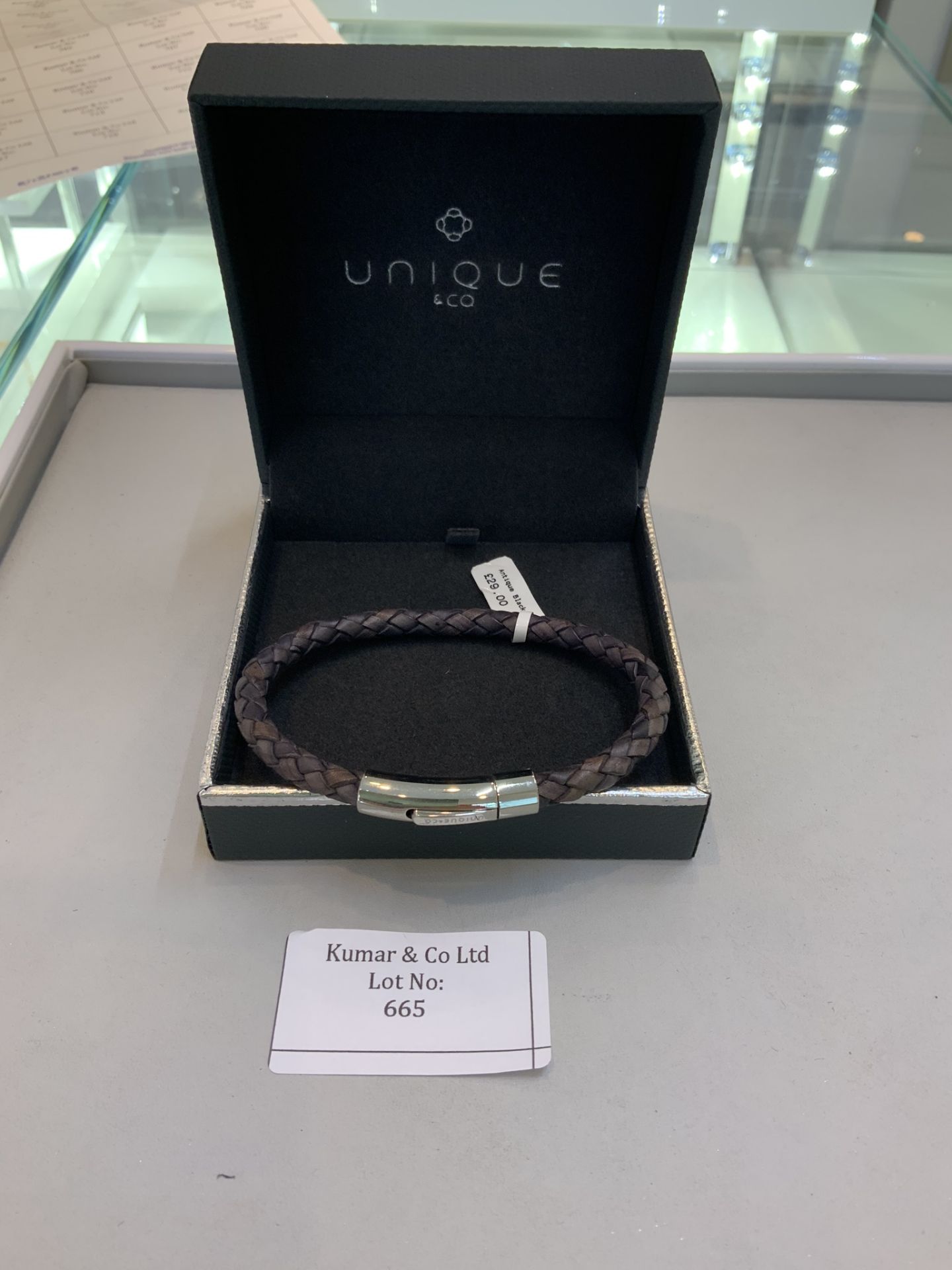 Unique & Co Dark Brown Leather Bracelet RRP £29