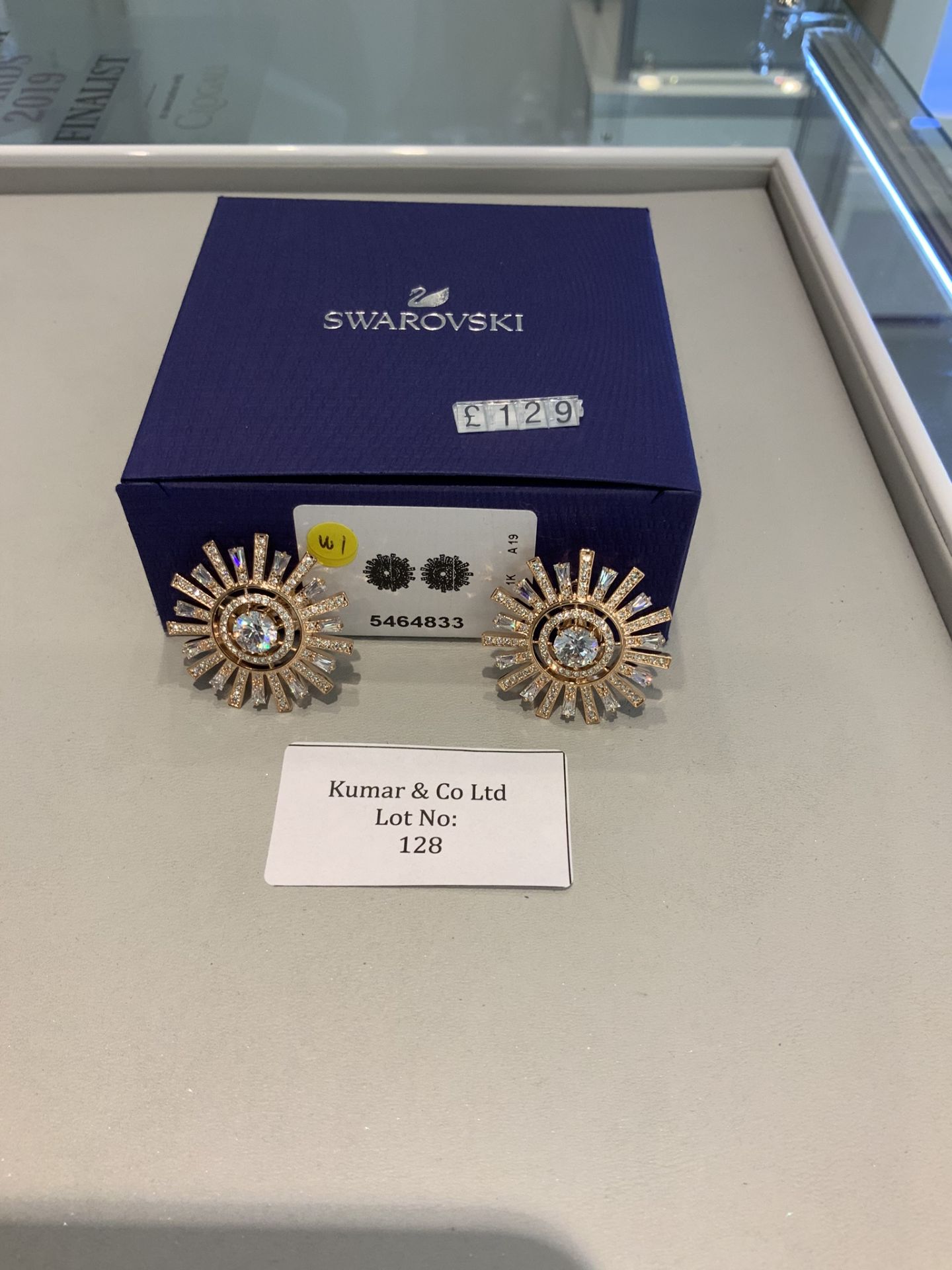 Swarovski Crystal Sunshine Clip Earrings RRP £129