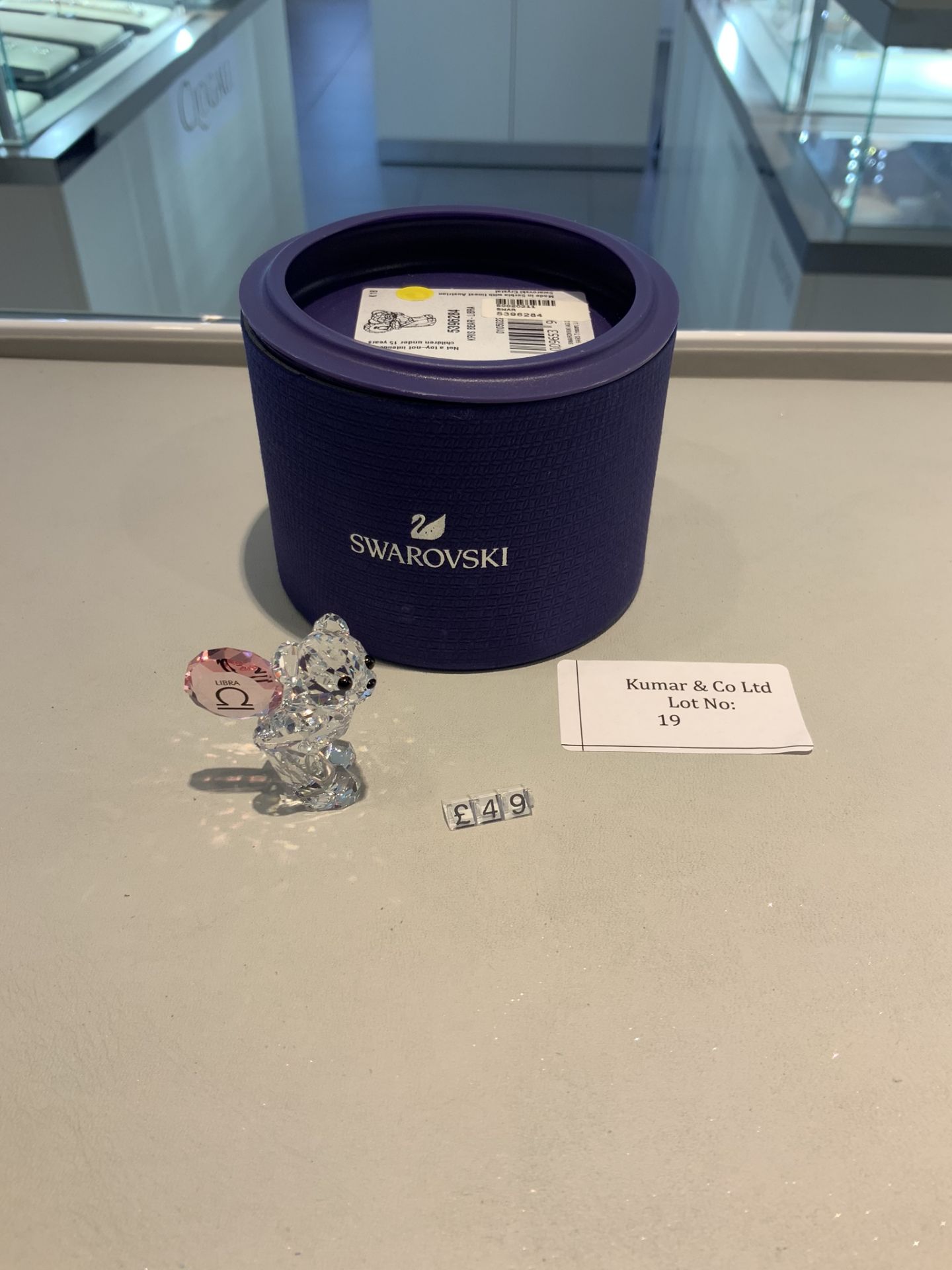 Swarovski Crystal Kris Bear - Libra Figurine RRP £49