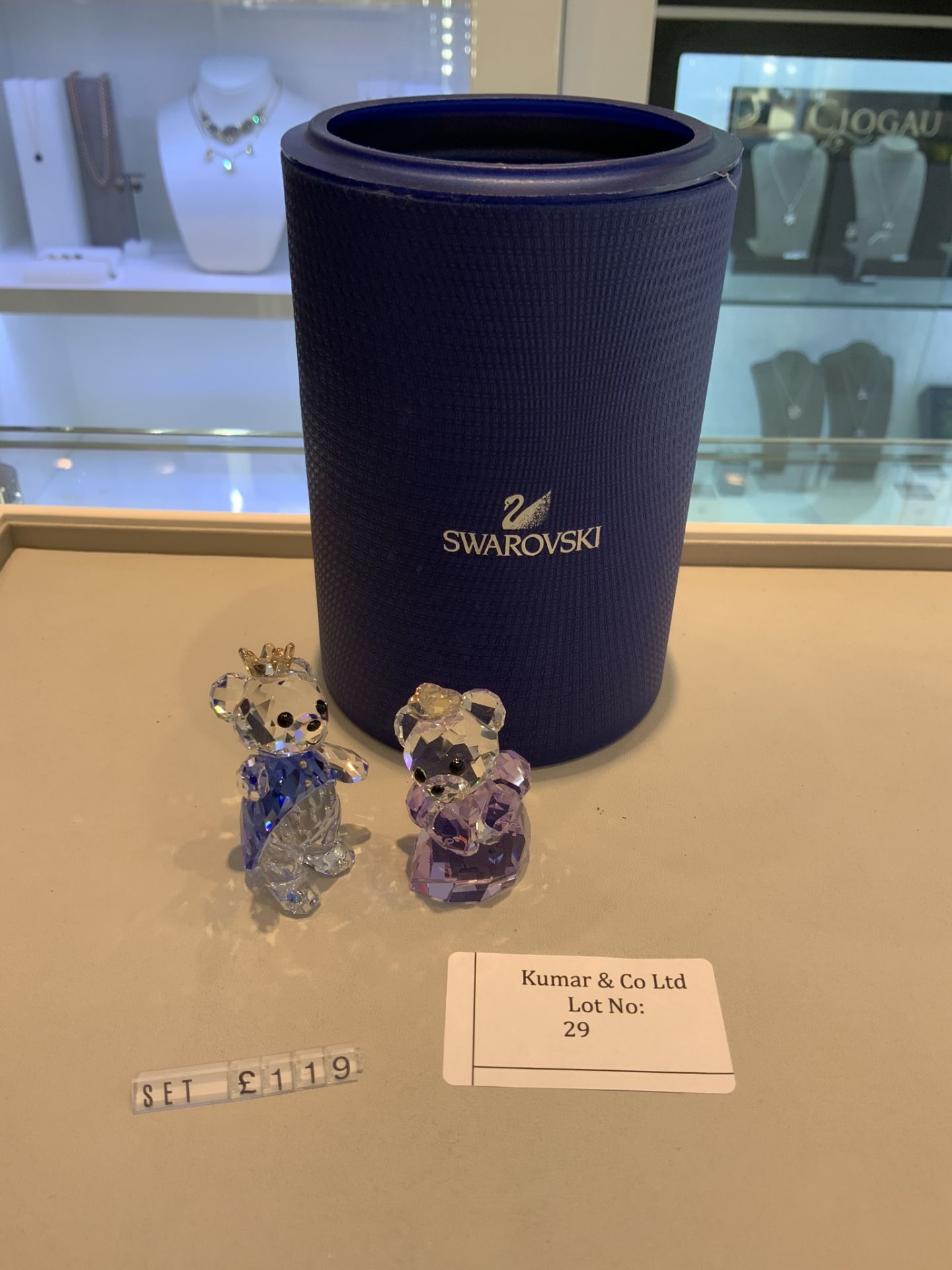 Swarovski Crystal Kris Bear - Prince and Princess Figurines RRP £119