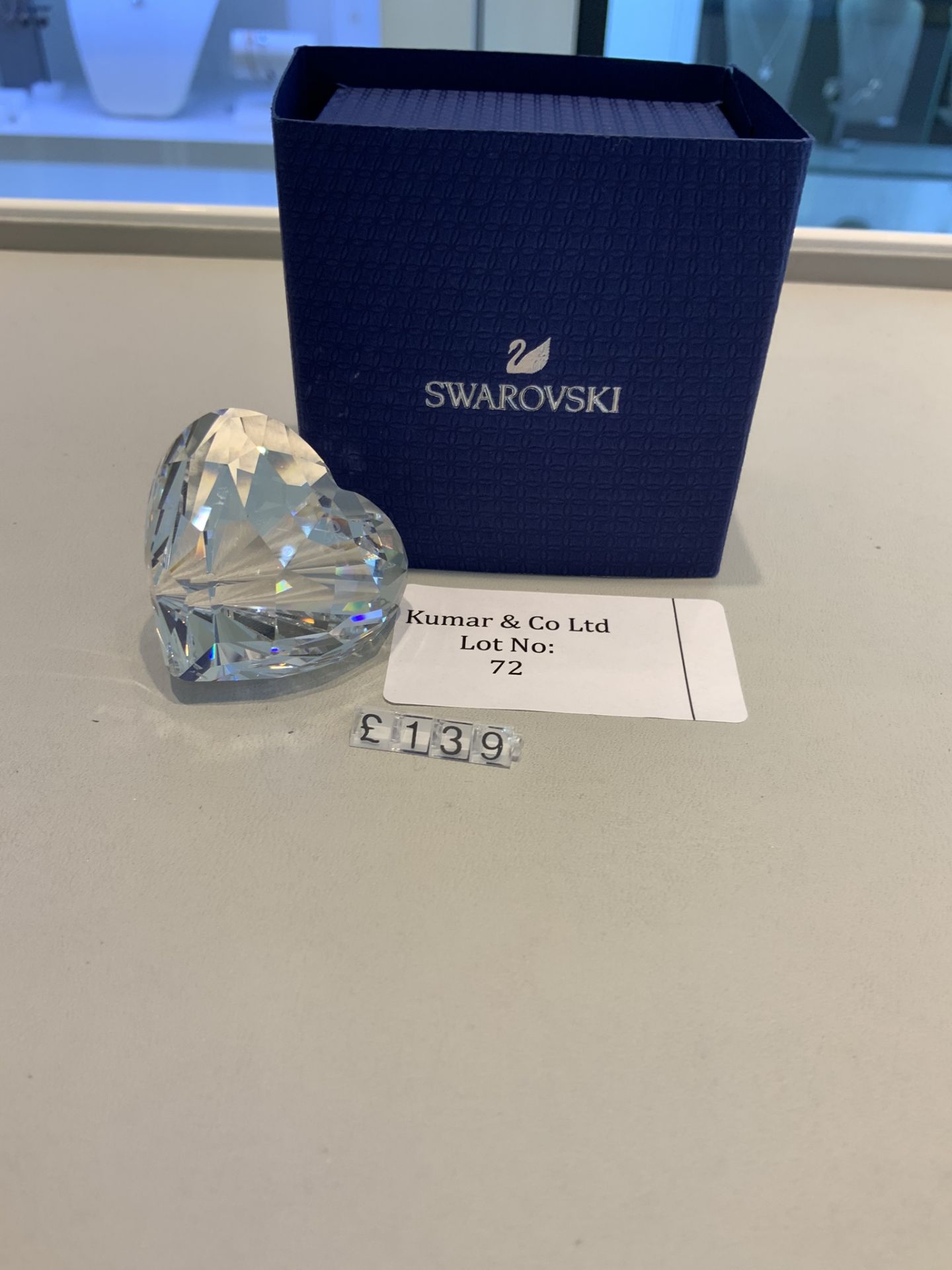 Swarovski Crystal Small Brilliant Heart Figurine RRP £139 - Image 2 of 3