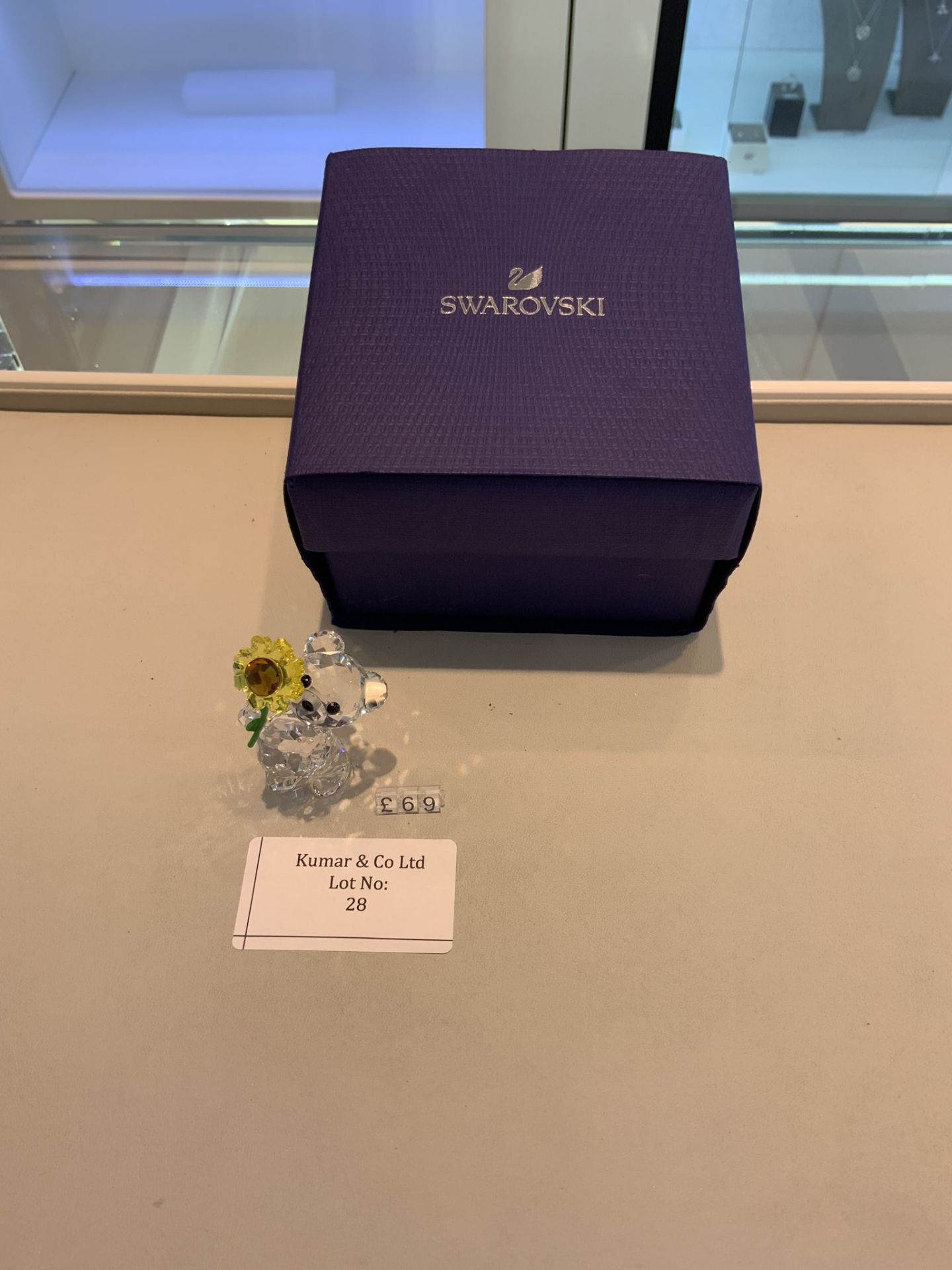 Swarovski Crystal Kris bear - A Sunflower For You Figurine RRP £69