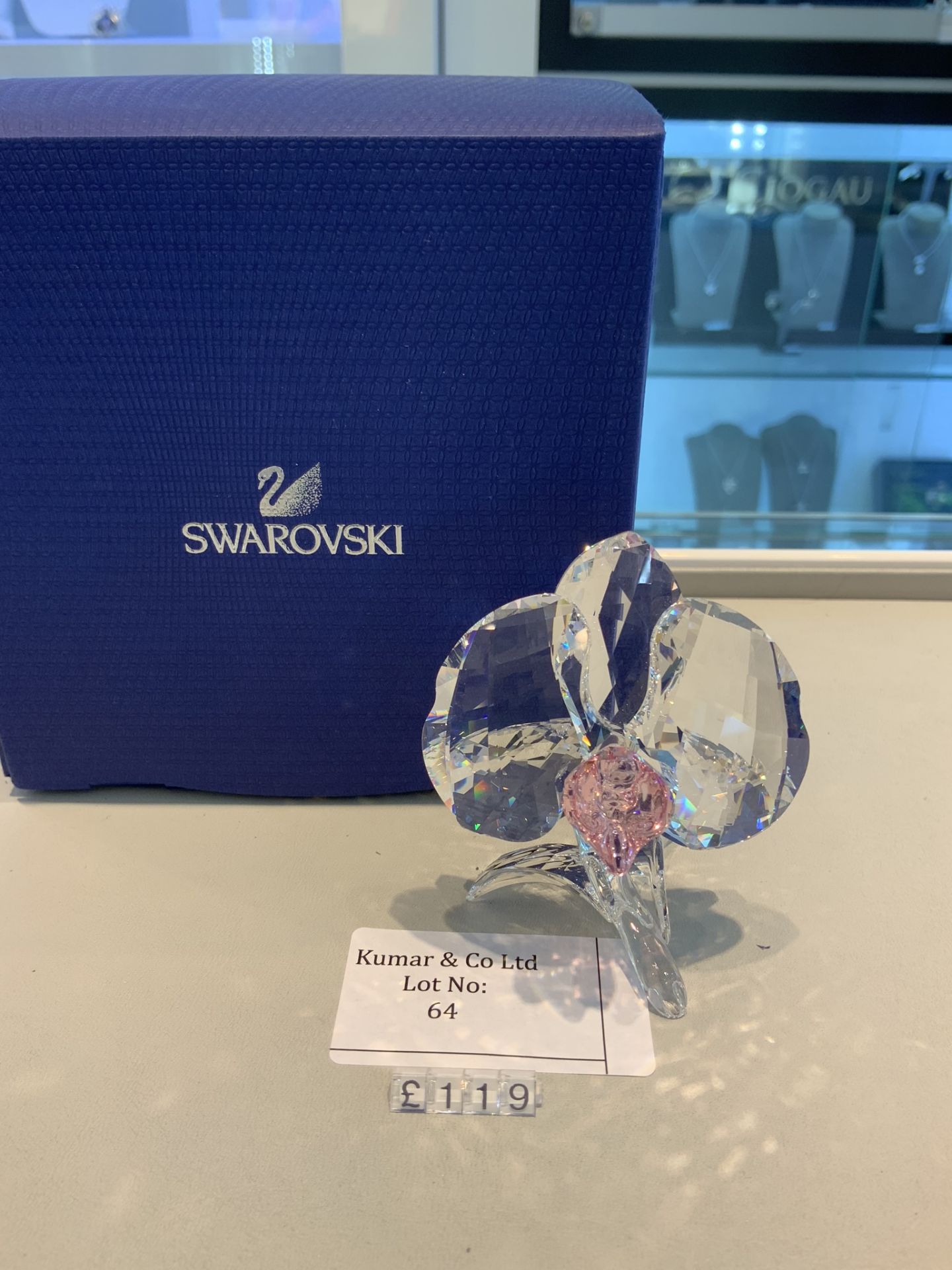 Swarovski Crystal Orchid Figurine RRP £119