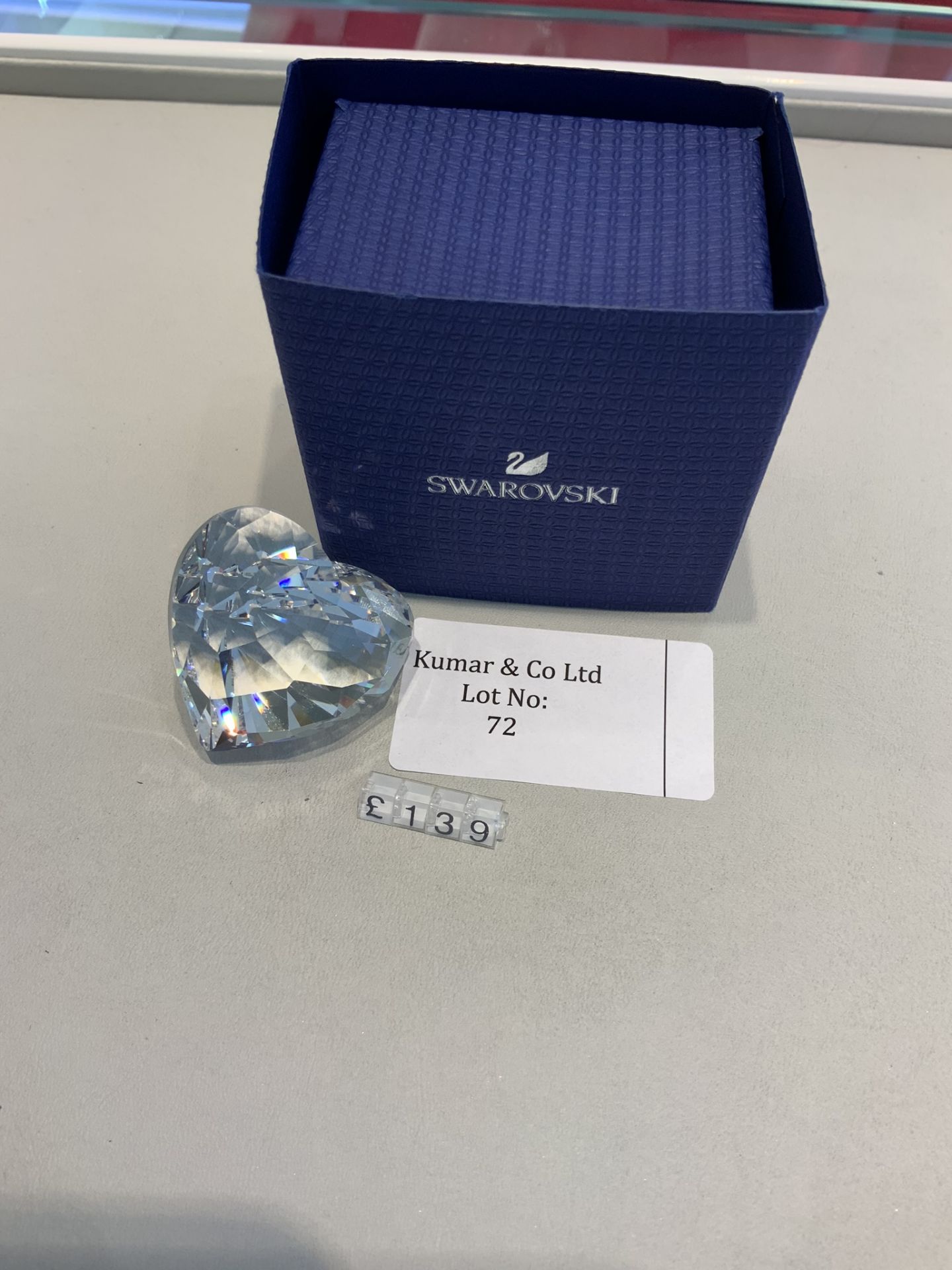 Swarovski Crystal Small Brilliant Heart Figurine RRP £139