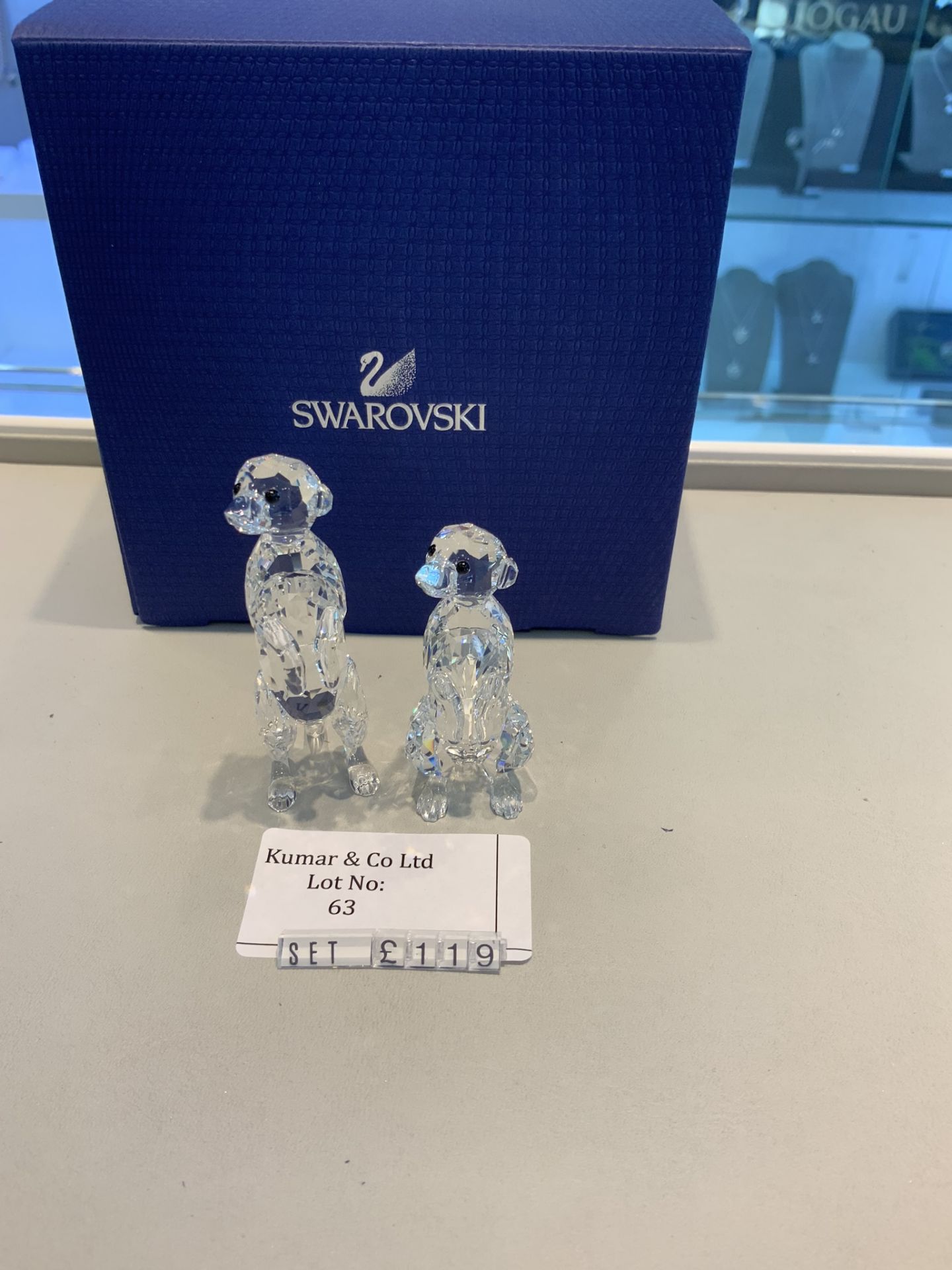 Swarovski Crystal Meerkats Figurine Set RRP £119