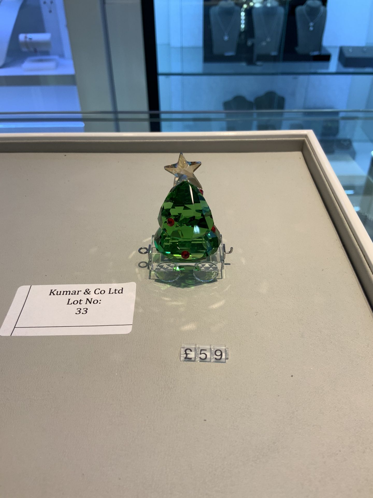 Swarovski Crystal Christmas Tree Wagon Figurine RRP £59 - Image 2 of 4