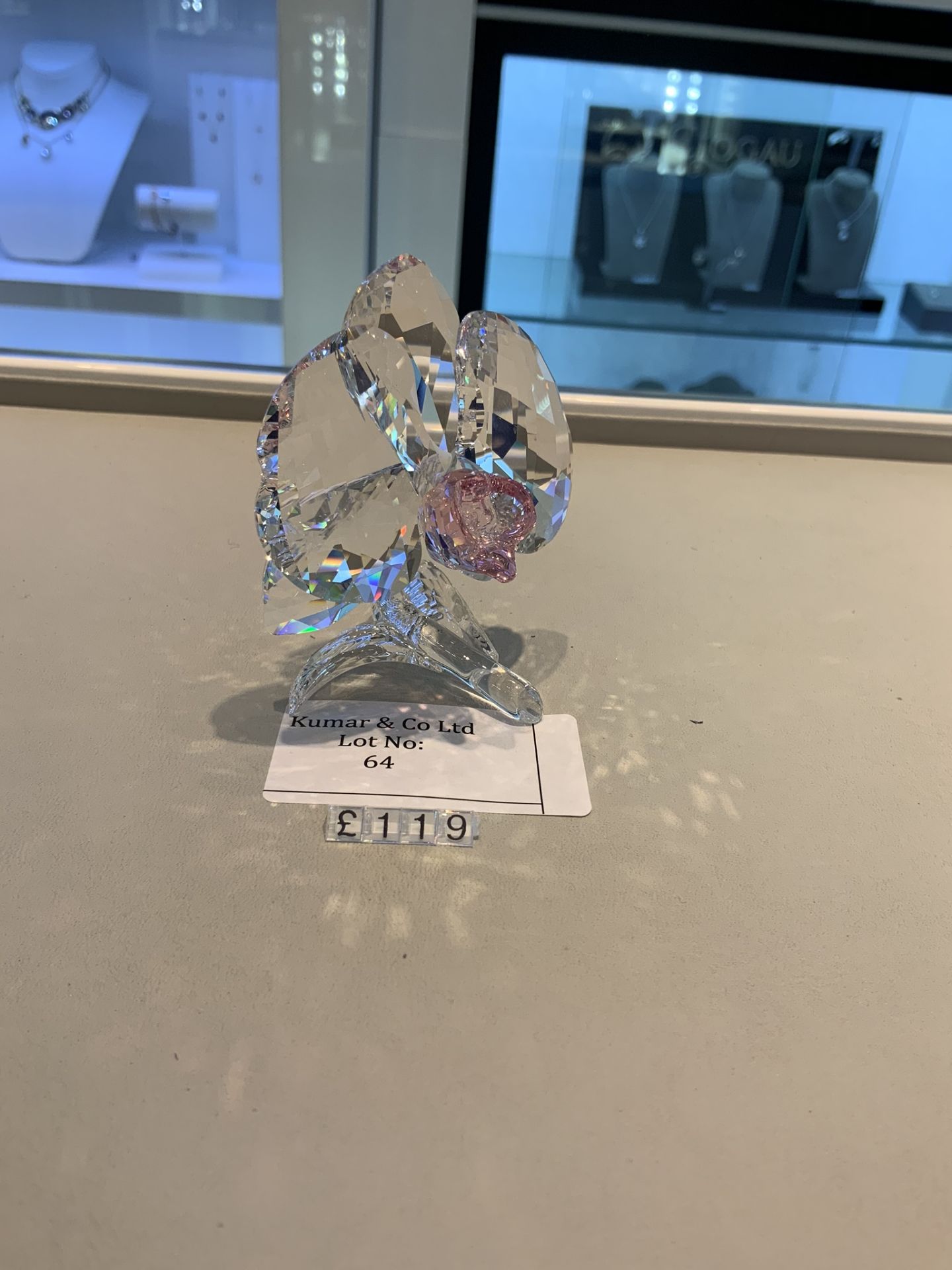 Swarovski Crystal Orchid Figurine RRP £119 - Image 2 of 3